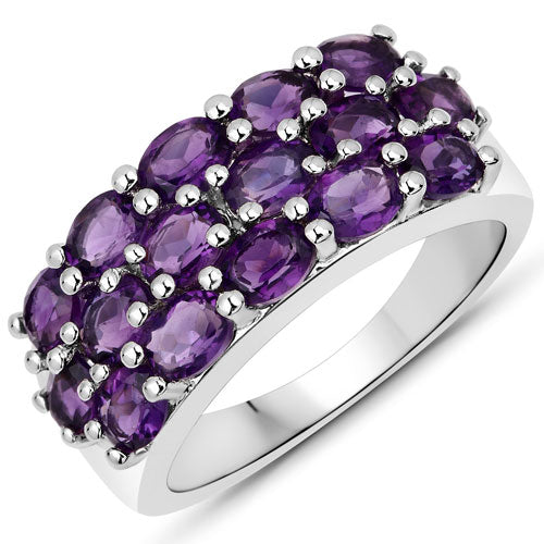 8.32 Carat Genuine Amethyst .925 Sterling Silver Jewelry Set by Bids.com