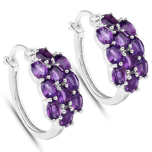 8.32 Carat Genuine Amethyst .925 Sterling Silver Jewelry Set by Bids.com