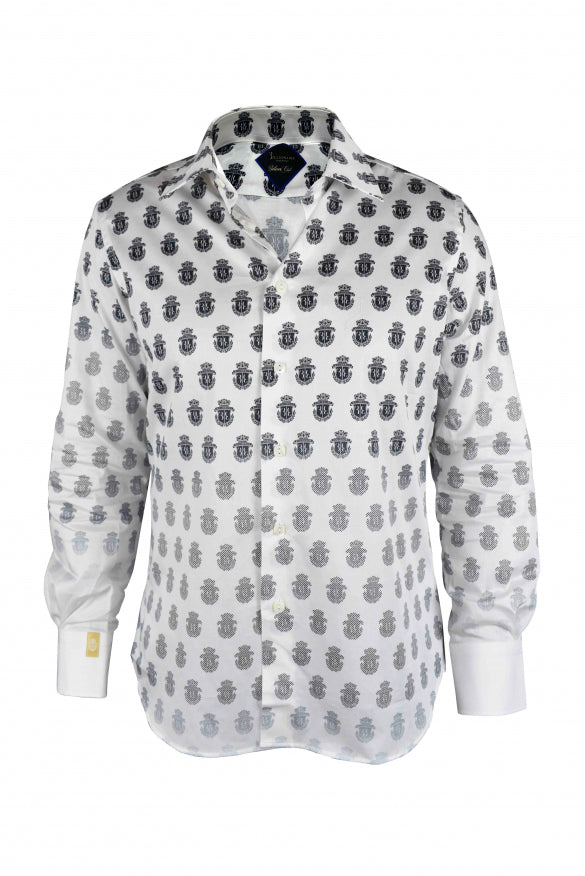 Billionaire Men Ls Milano All Over Shirt by Luosophy