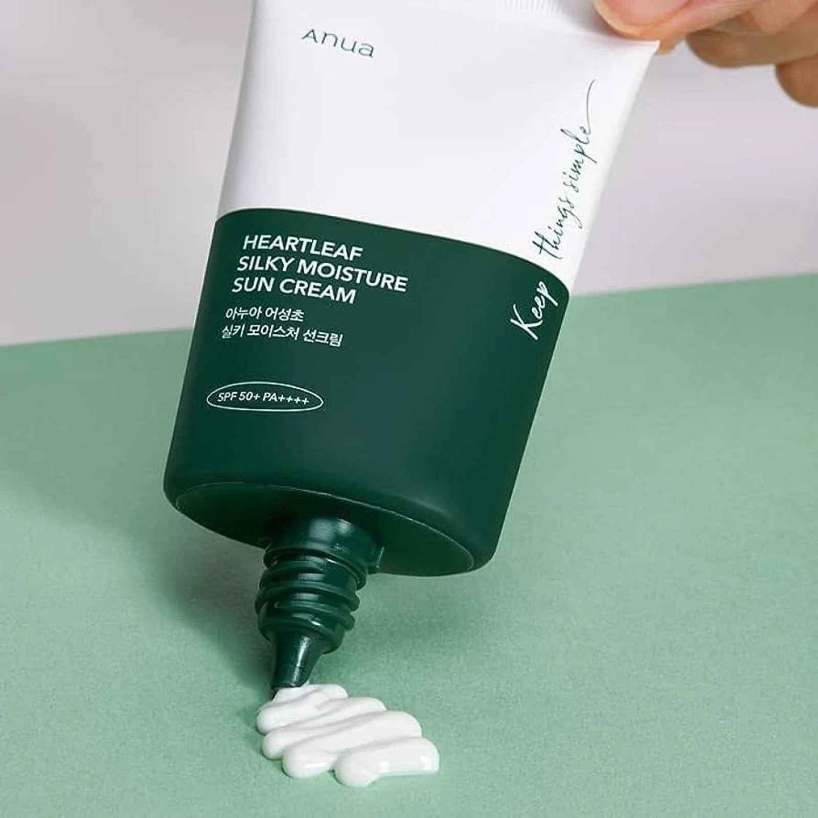 ANUA Heartleaf Silky Moisture Sun Cream