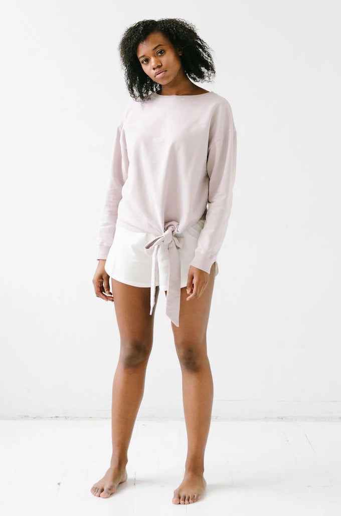 SALUA Side Tie Pullover - sweaters & hoodies