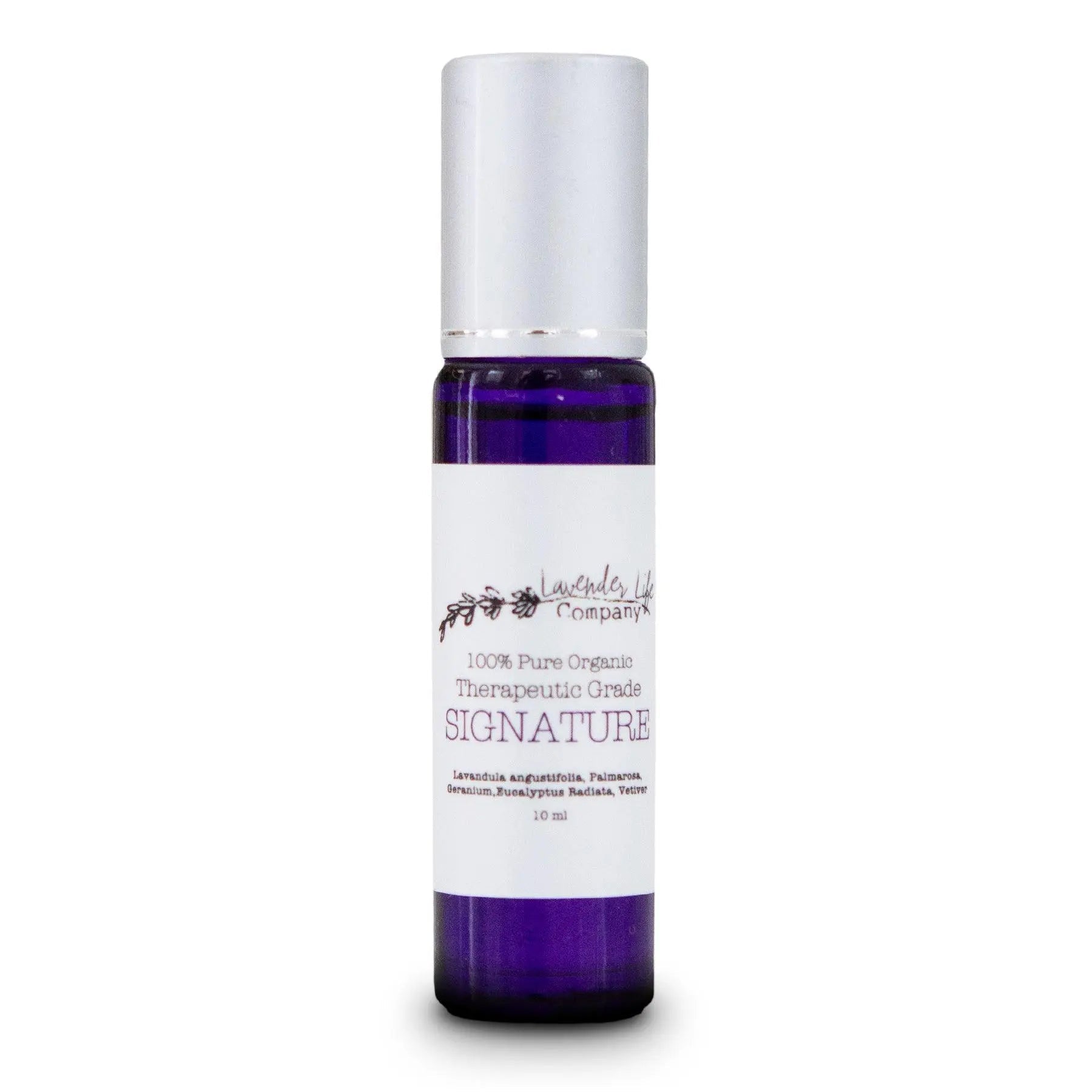 Signature Oil Roll-On - Signature Blend with Geranium, Eucalyptus and More - 100% Pure & Organic by Lavender Life Company