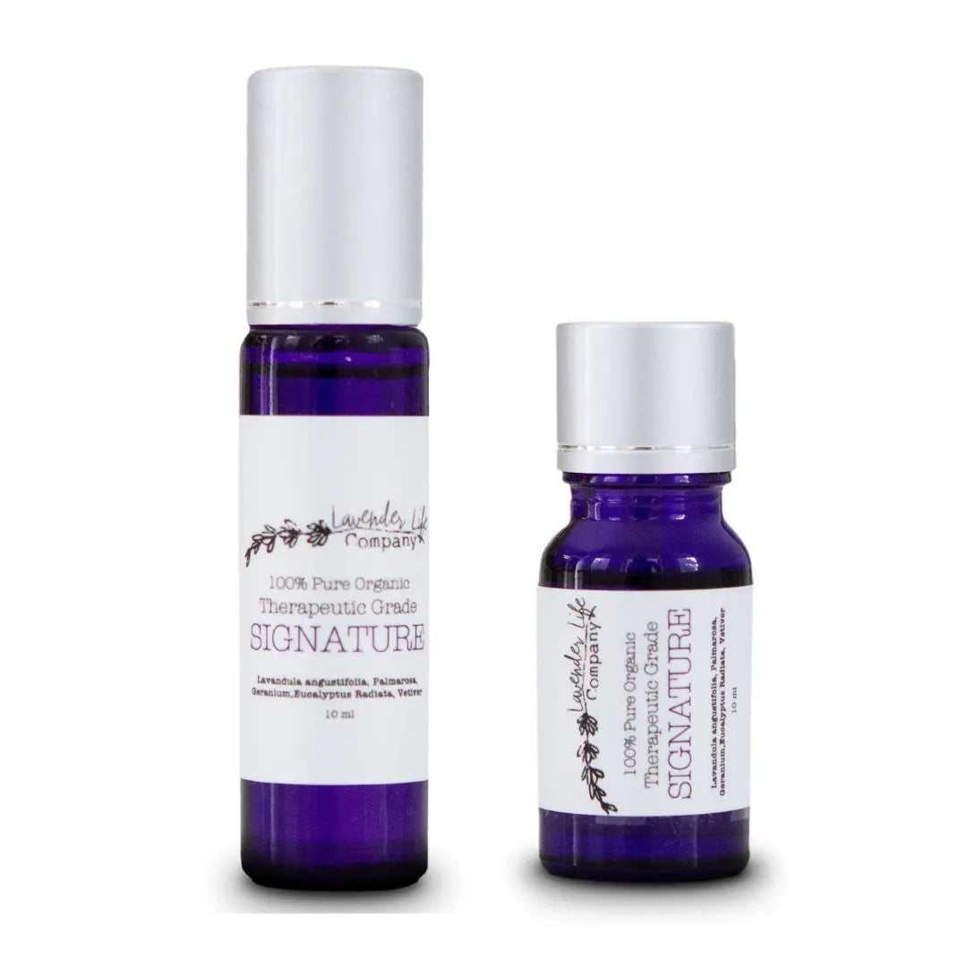 Essential Oil Set with Roll-on and Dropper - 100% Pure & Organic by Lavender Life Company