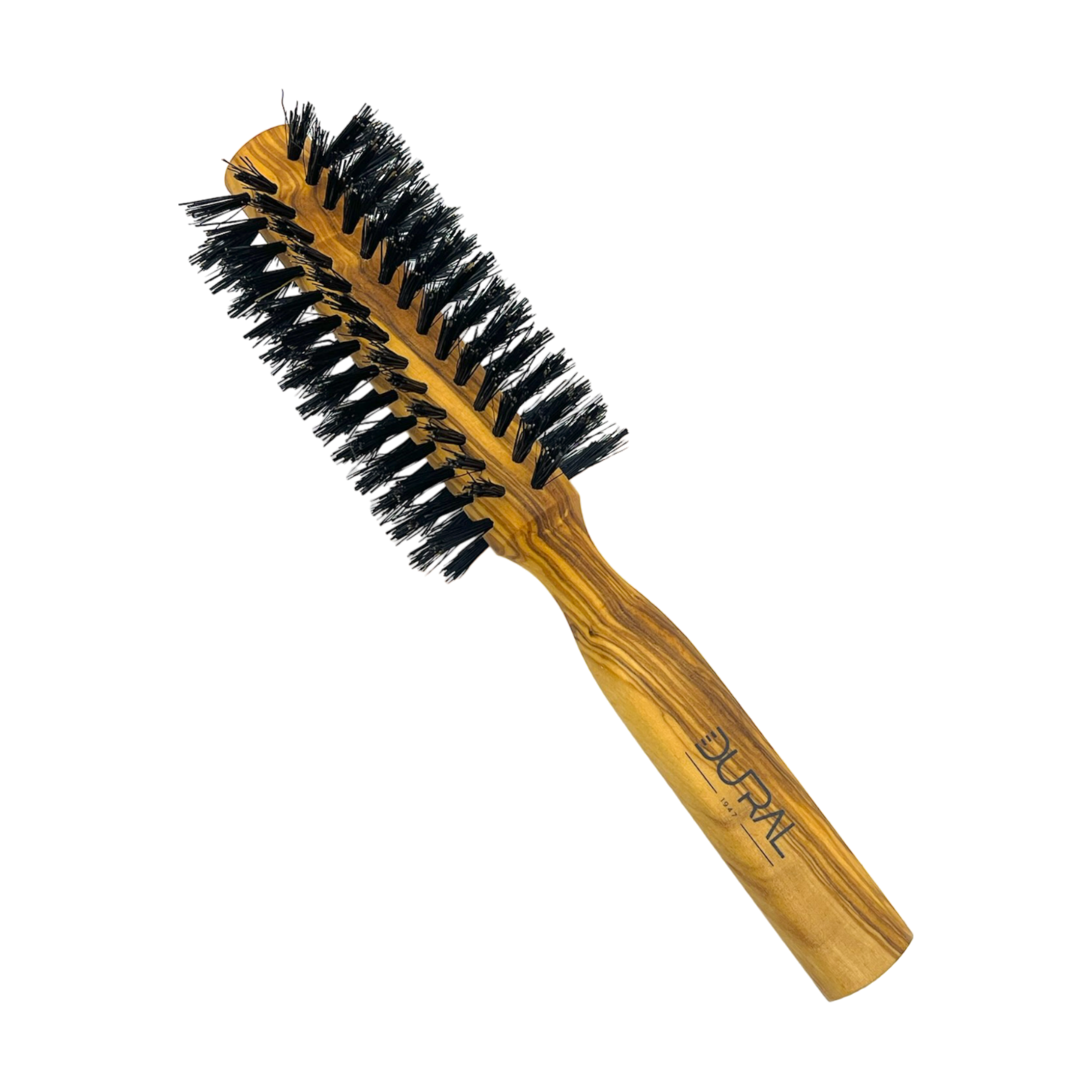 Dural Olive wood round hair brush with boar bristles - 10 rows by Pasteur Pharmacy