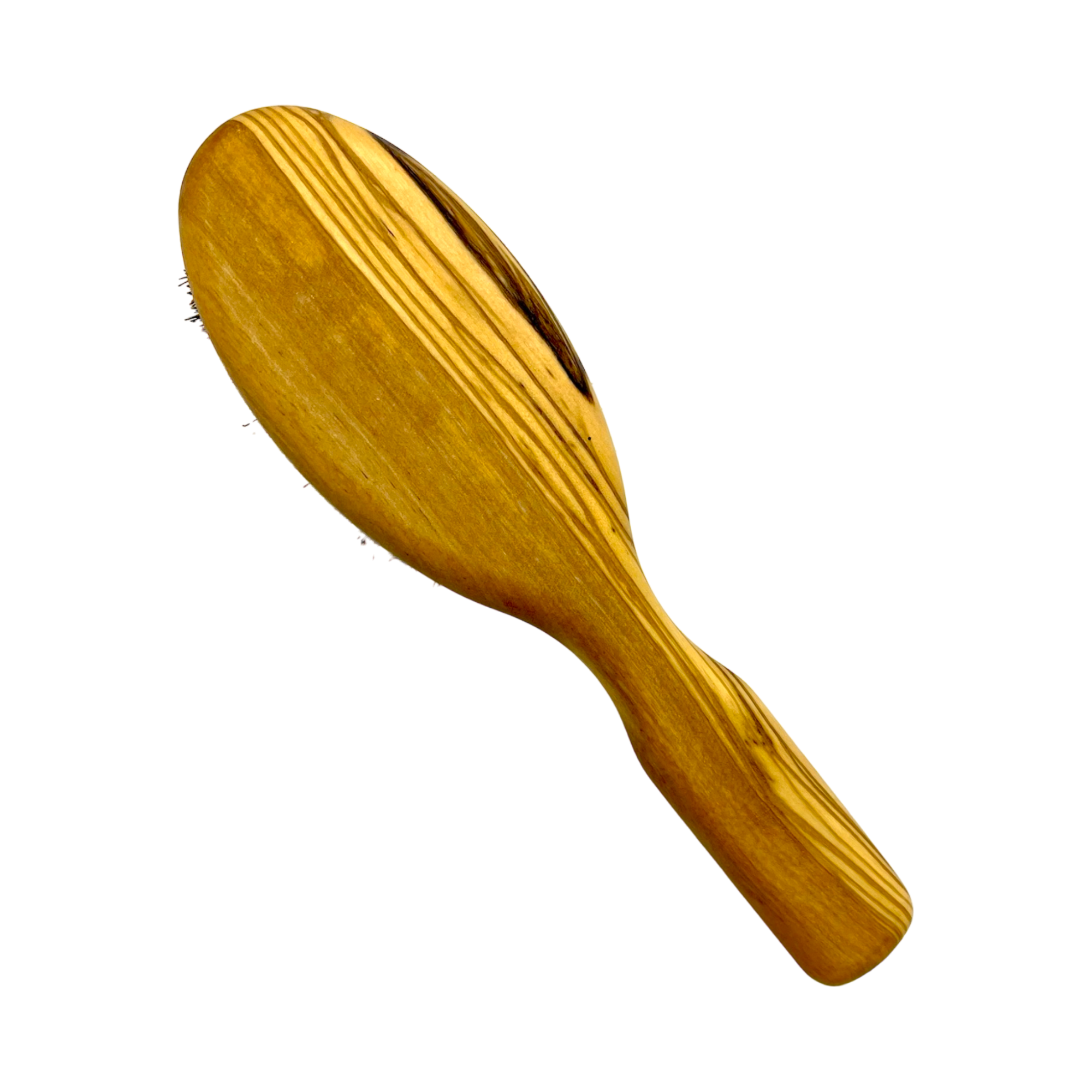 Dural Olive Wood rubber cushion hair brush with boar bristles by Pasteur Pharmacy