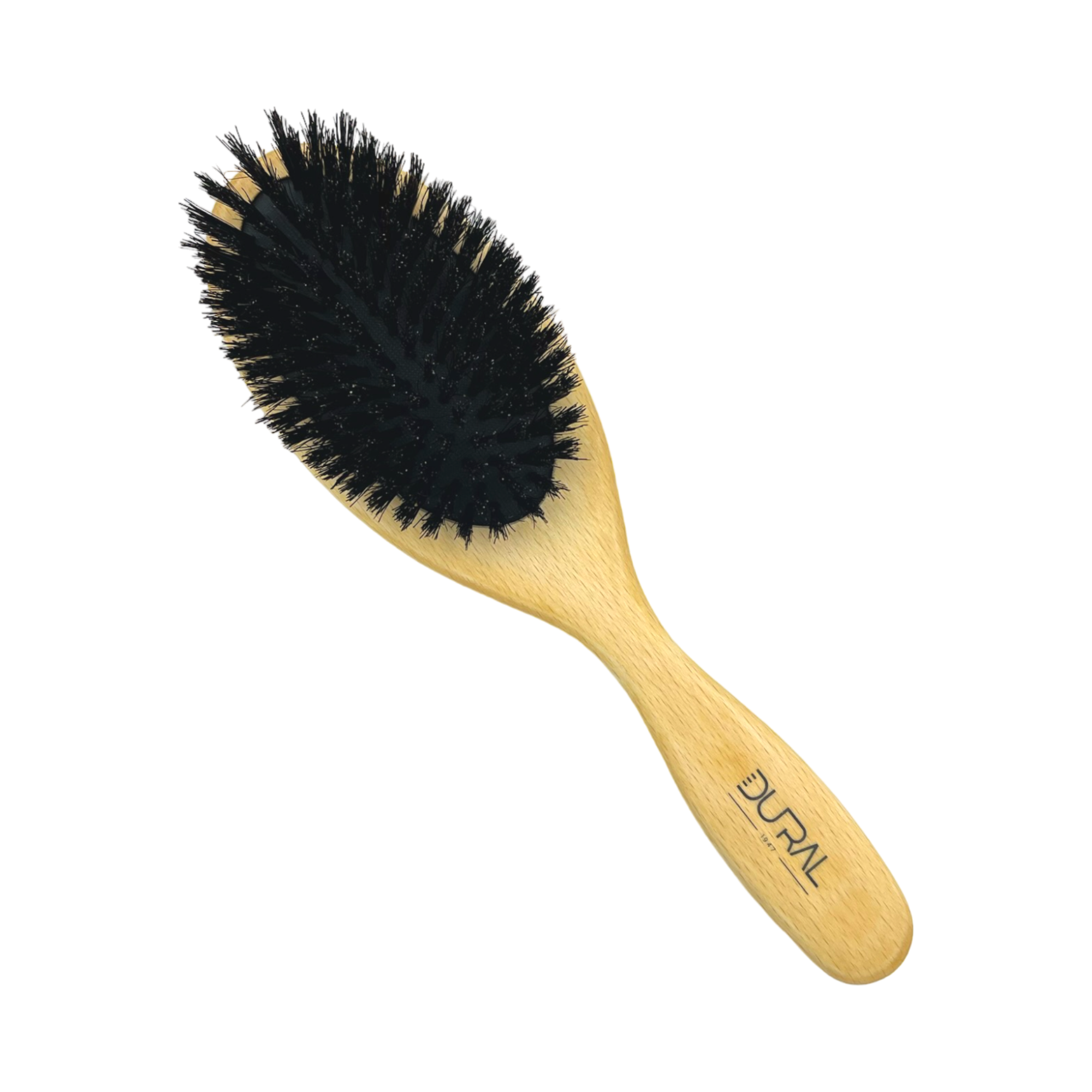 Dural Beech wood rubber cushion hair brush with boar bristles by Pasteur Pharmacy
