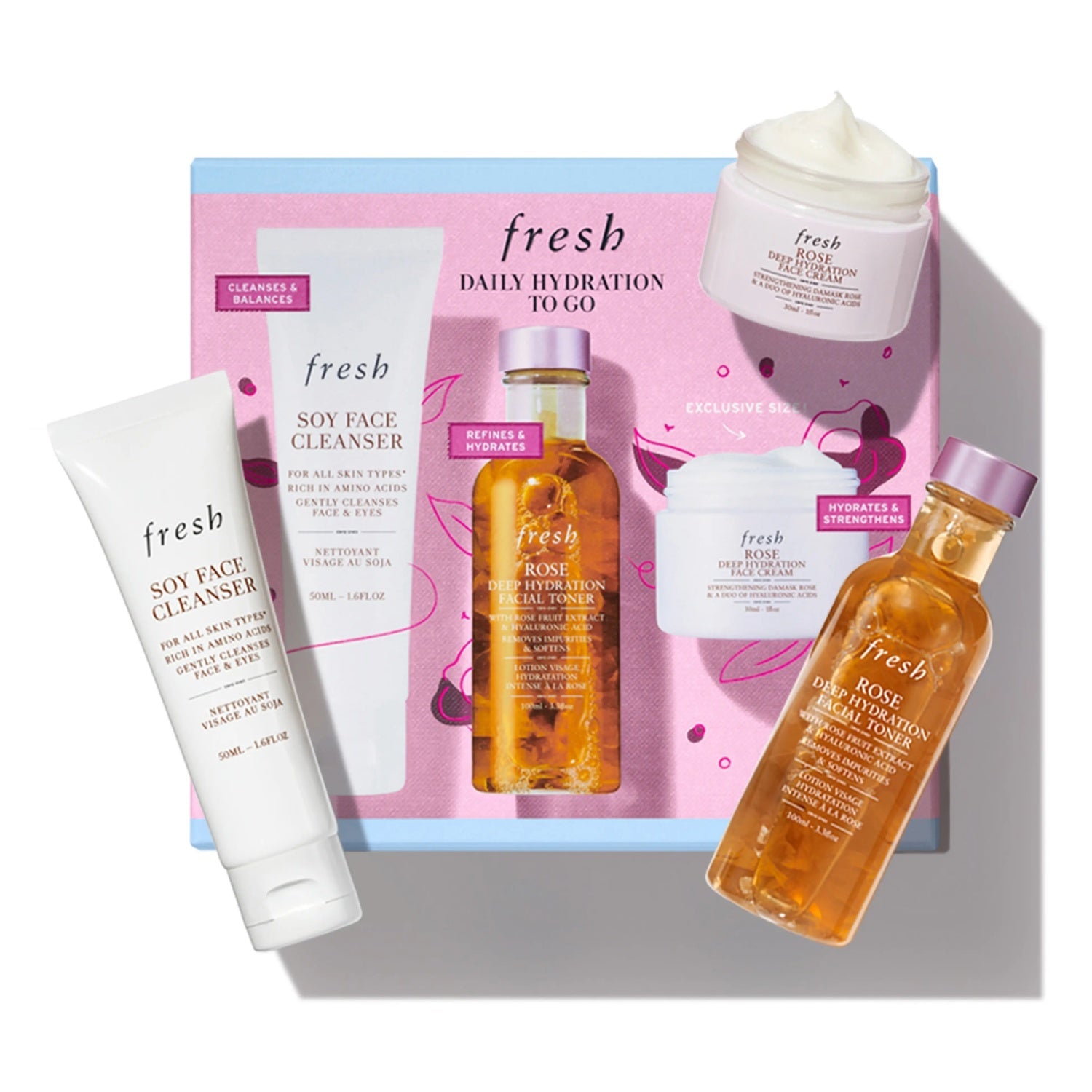 Fresh Skincare Daily Hydration To Go Set by Nava Beauty