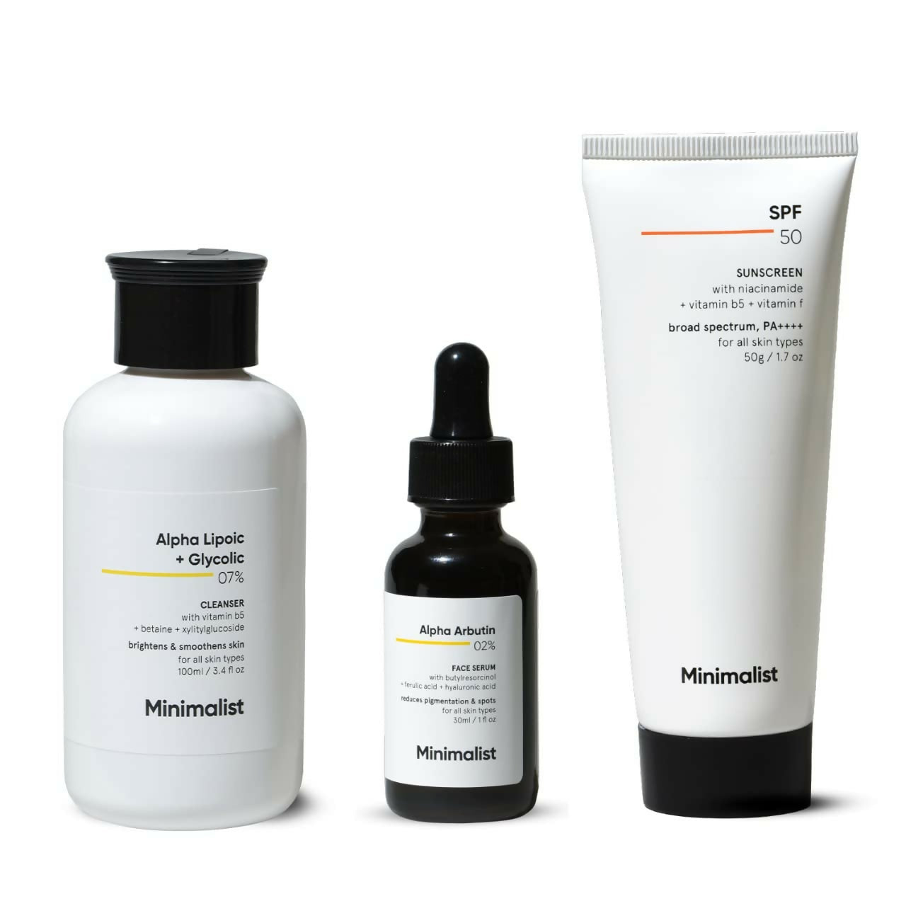 Minimalist Anti-Pigmentation Kit, Skin Care Routine Kit For Women & Men by Dista