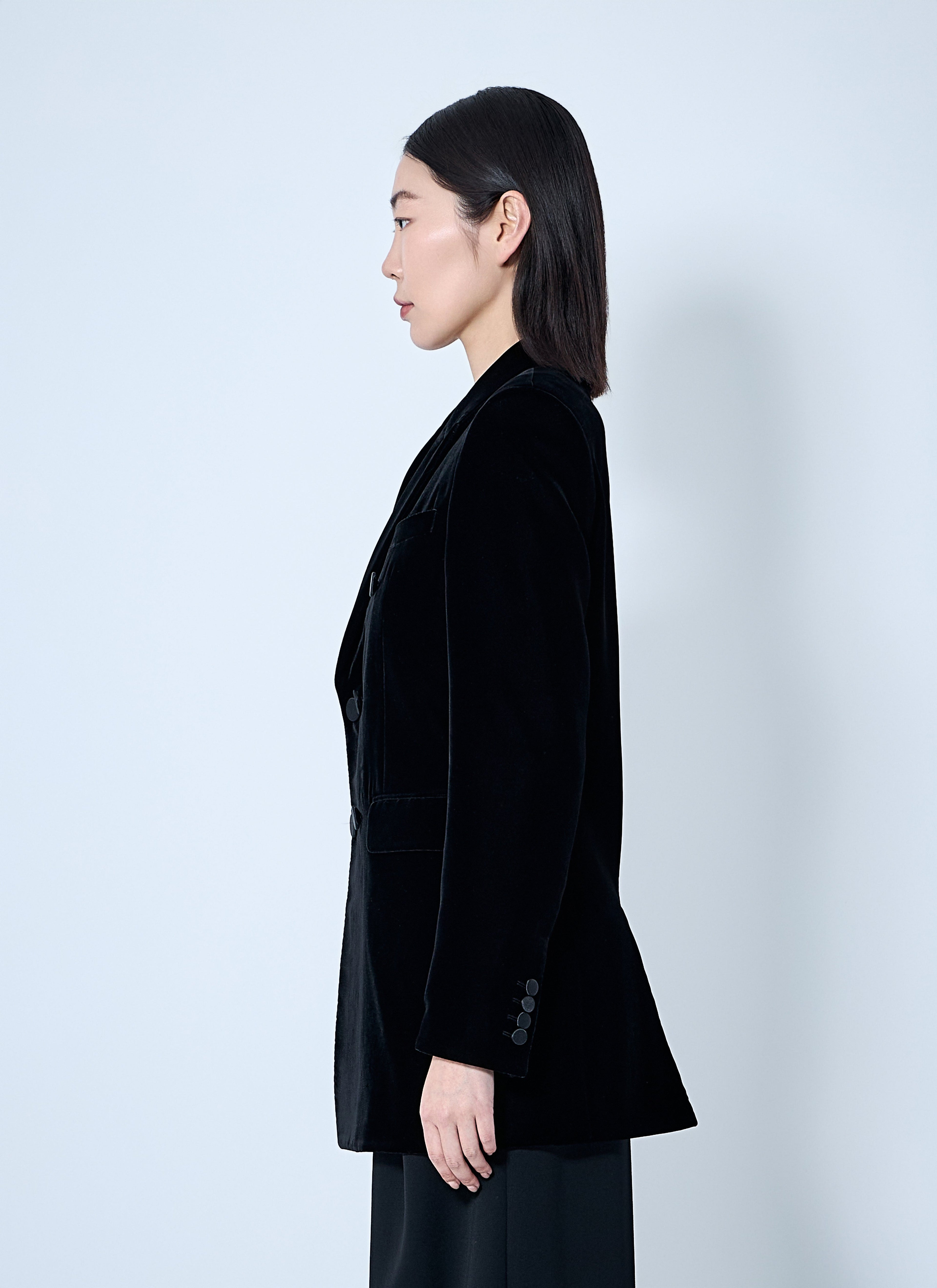 Saint Laurent Women Velvet Blazer by Luosophy