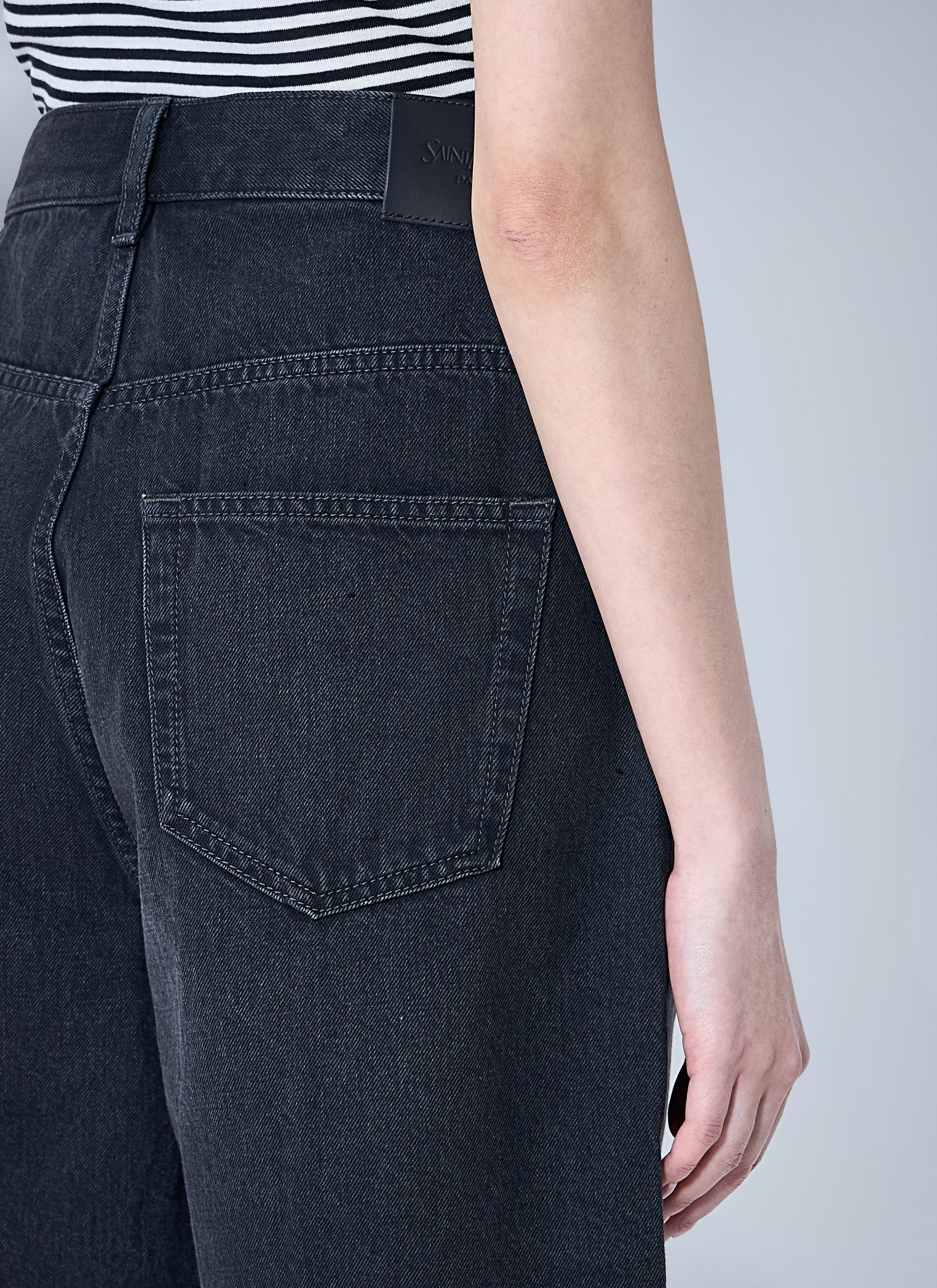Saint Laurent Women Denim Shorts by Luosophy
