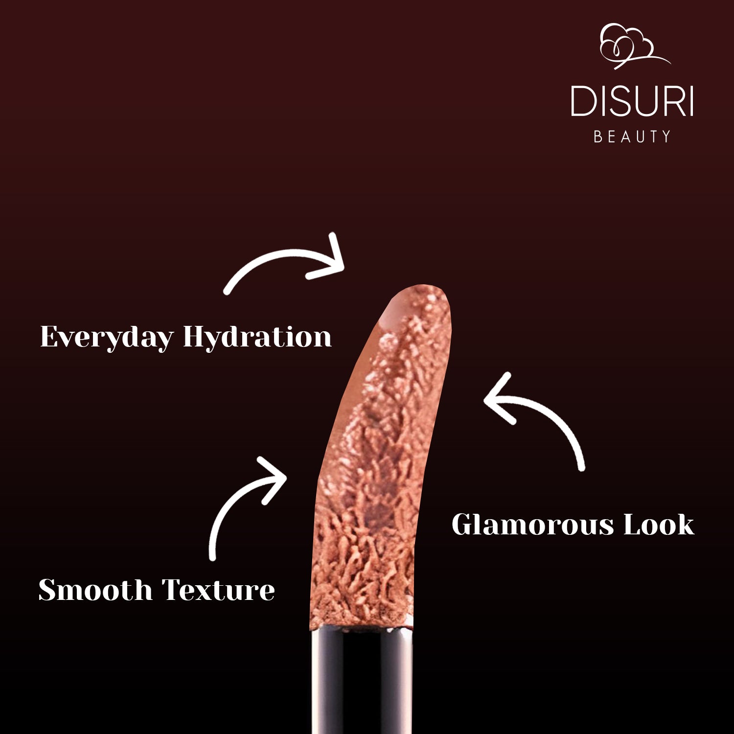 DISURI Beauty Glossy Blast Lip Gloss - Light Sauce (M52)