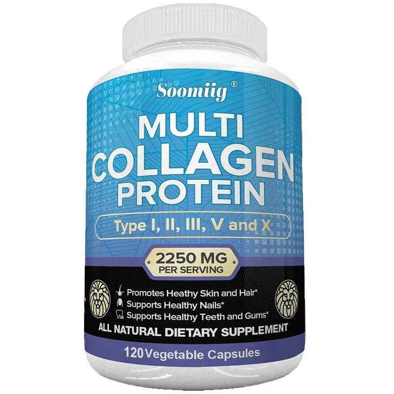 Multi-Collagen Capsules for Skin Health - 120 Veggie Caps