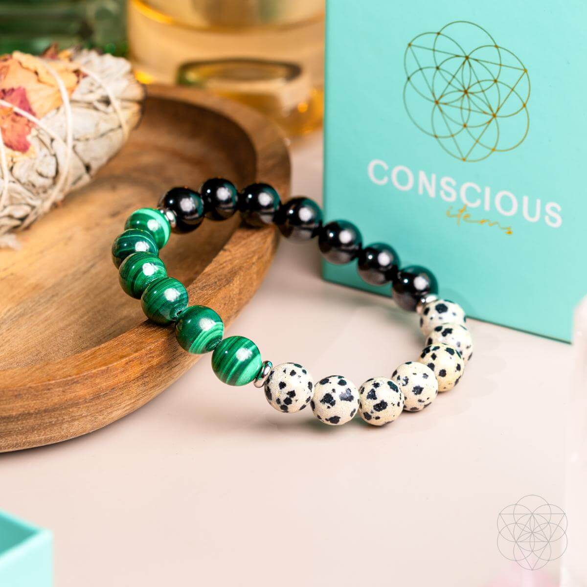 Soul Reset: Dalmatian Jasper Bracelet Of Healing - DestGlow