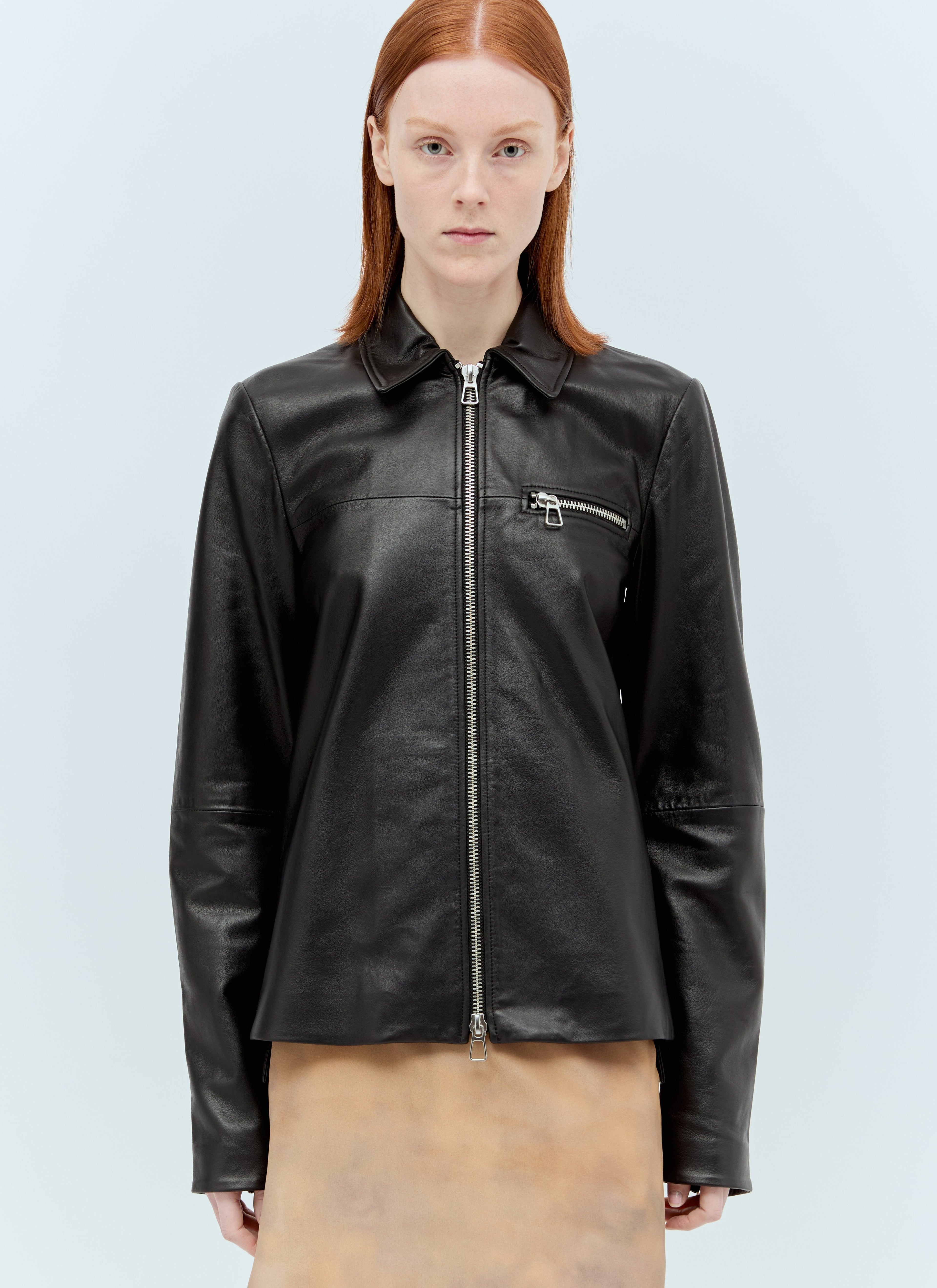 Sportmax Women Nappa Leather Jacket by Luosophy