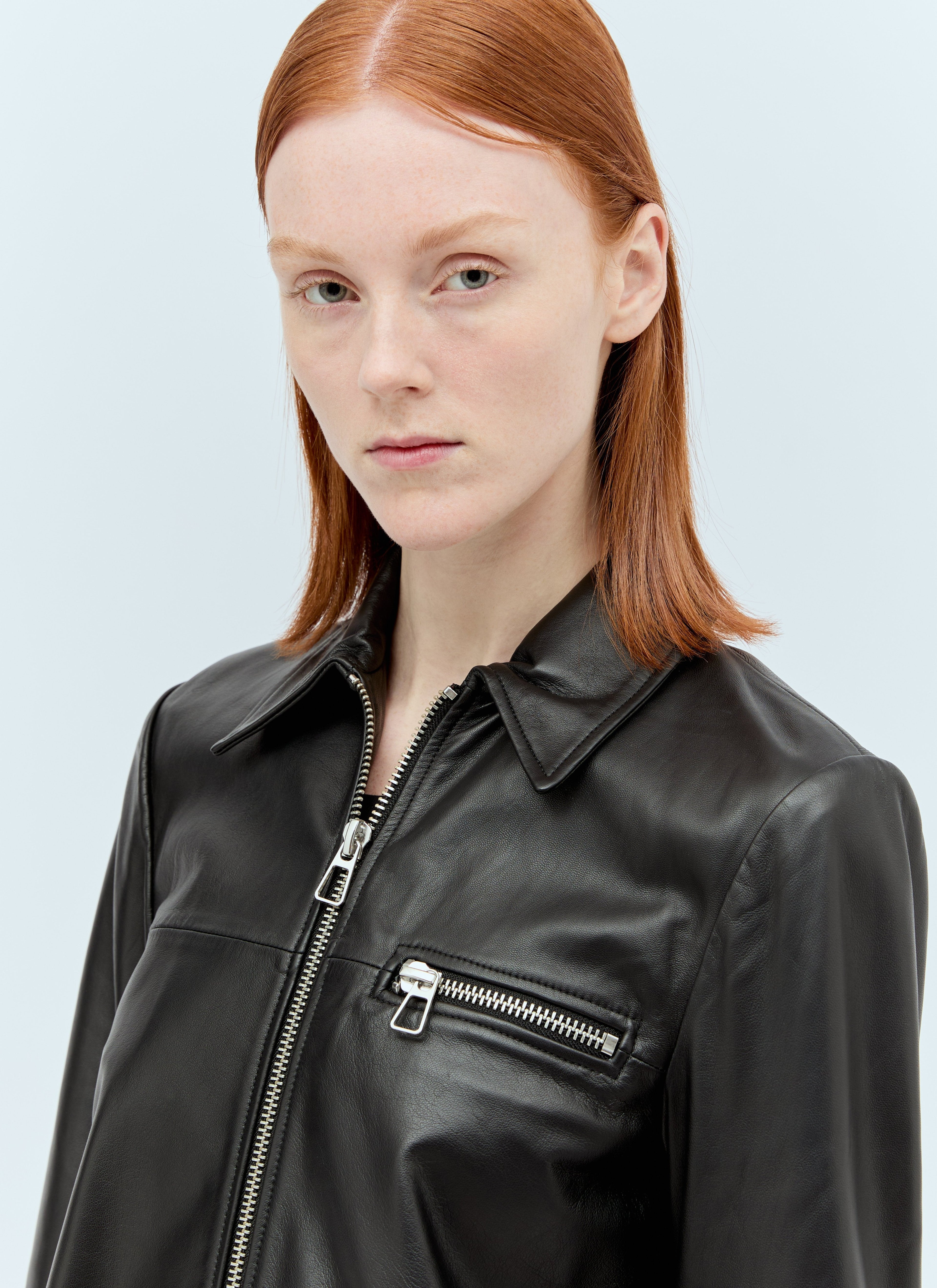 Sportmax Women Nappa Leather Jacket by Luosophy
