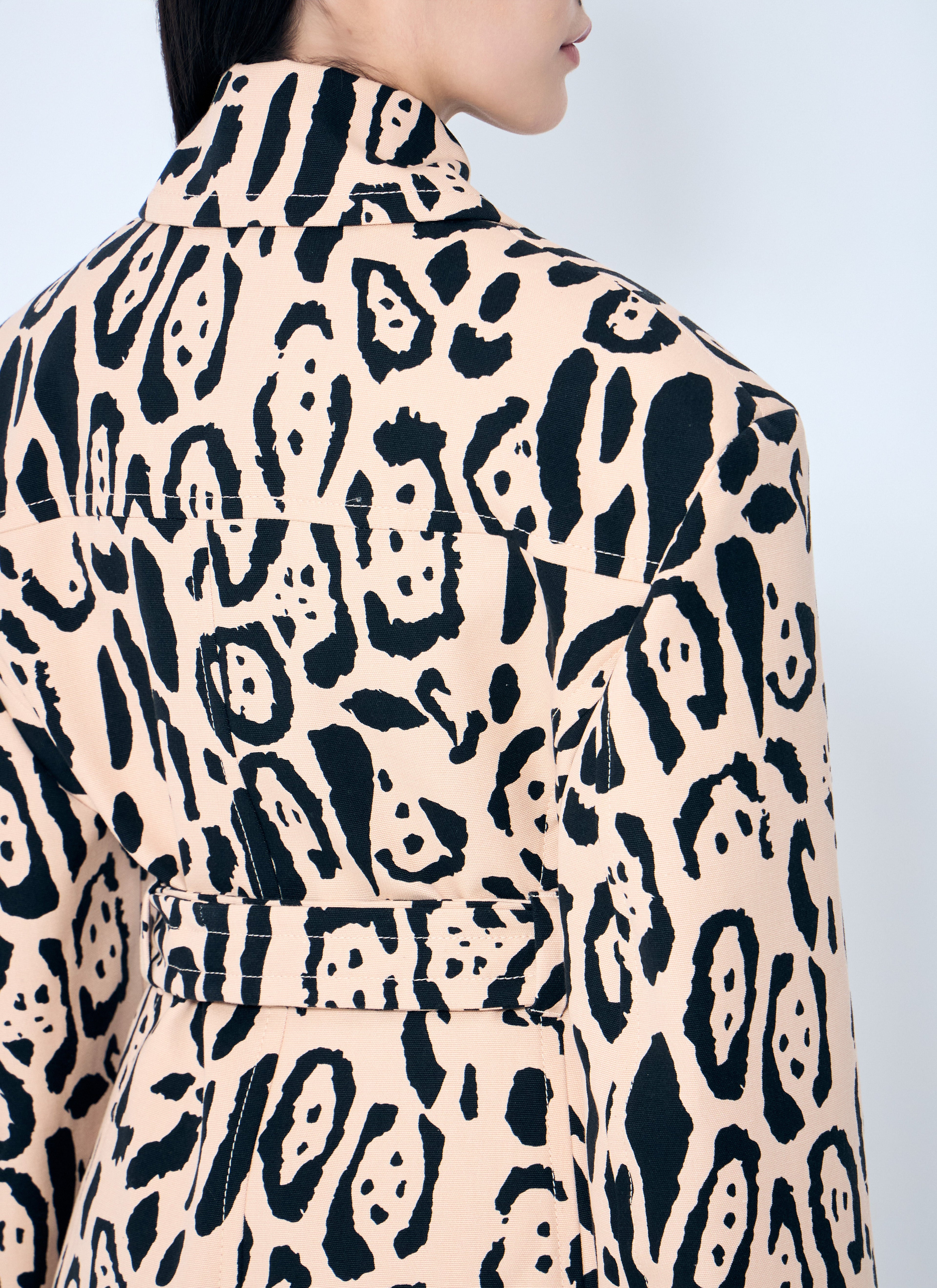 Sportmax Women Animal-Print Trench Coat by Luosophy