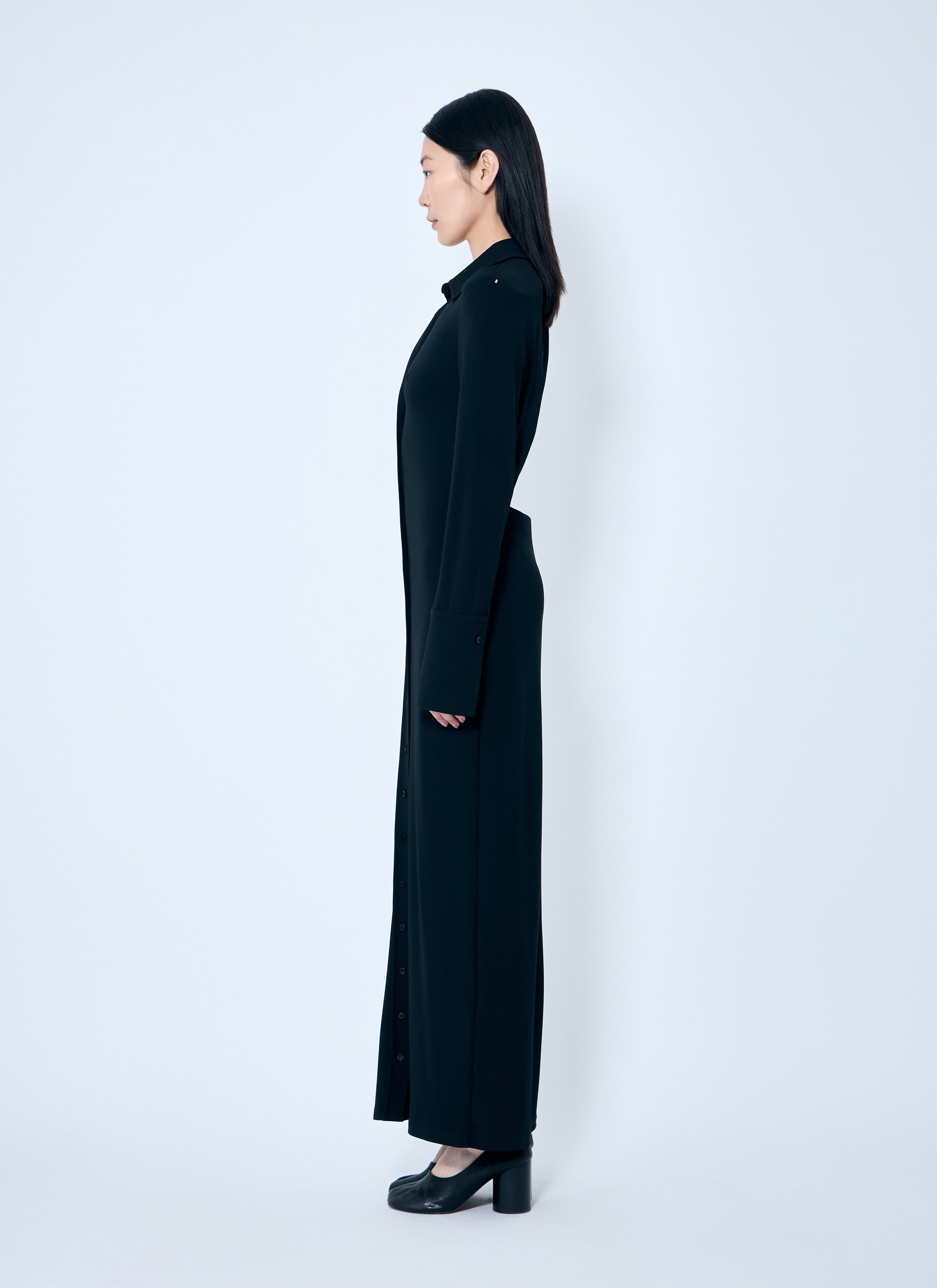 Sportmax Women Crepe Jersey Shirt Dress by Luosophy