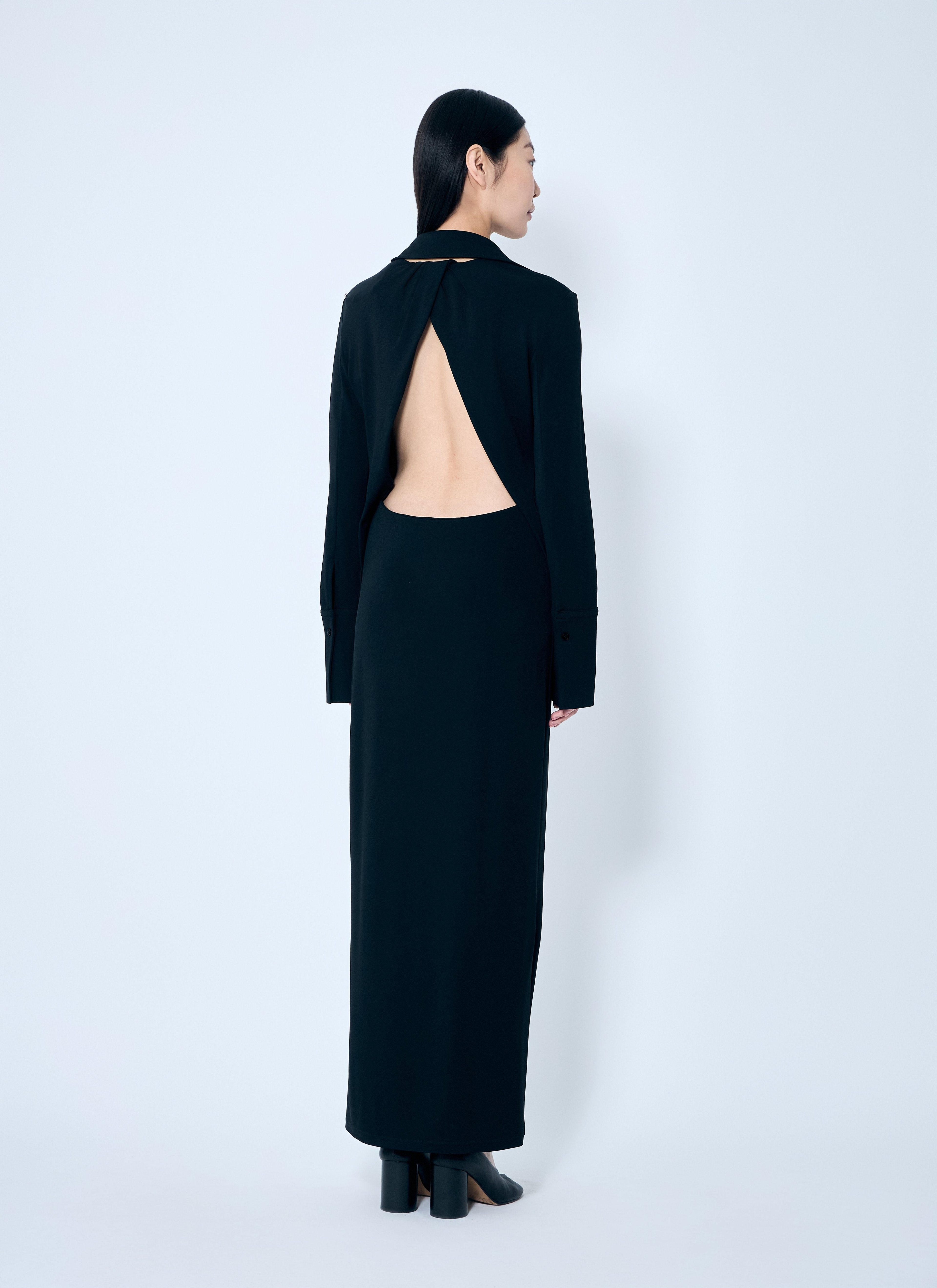 Sportmax Women Crepe Jersey Shirt Dress by Luosophy