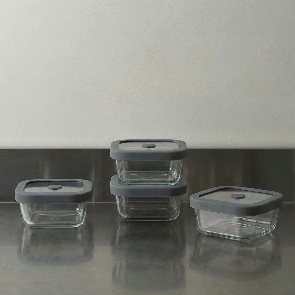 Square Glass Food Storage Containers
