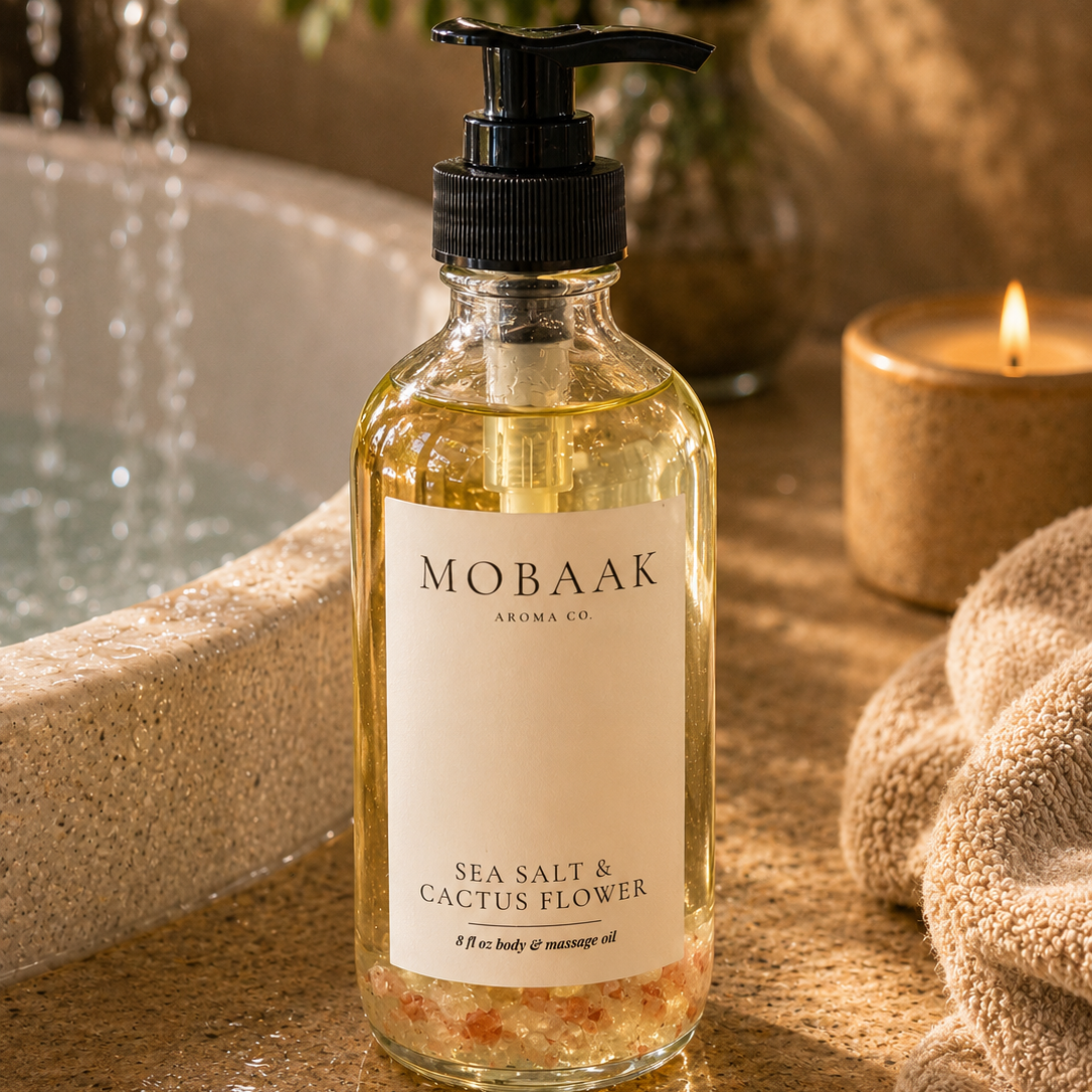 Sea Salt + Cactus Flower Body Oil by Mobaak Aromatherapy Shoppe