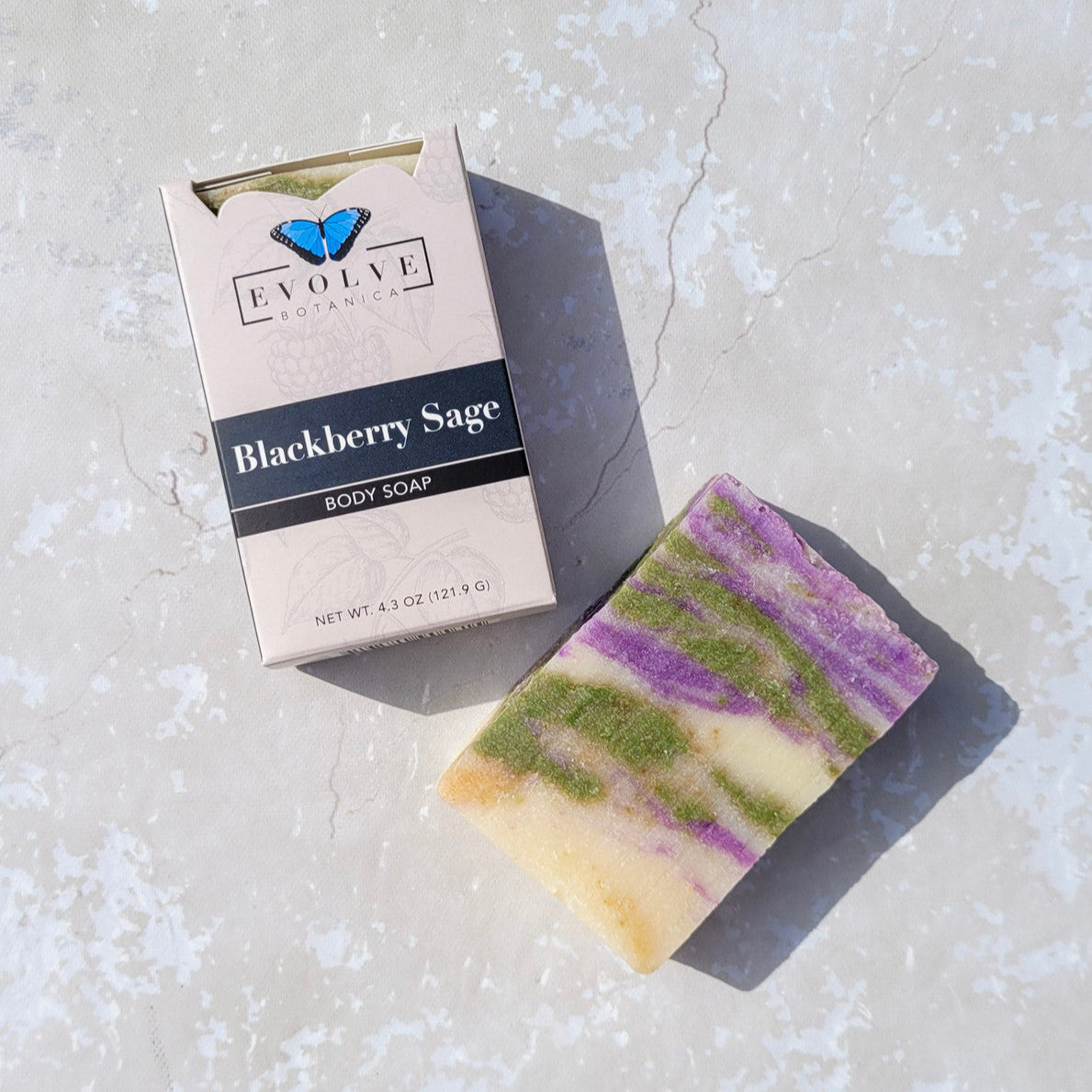 Blackberry Sage Soap - Fruity & Herbal Hand & Body Soap Bar