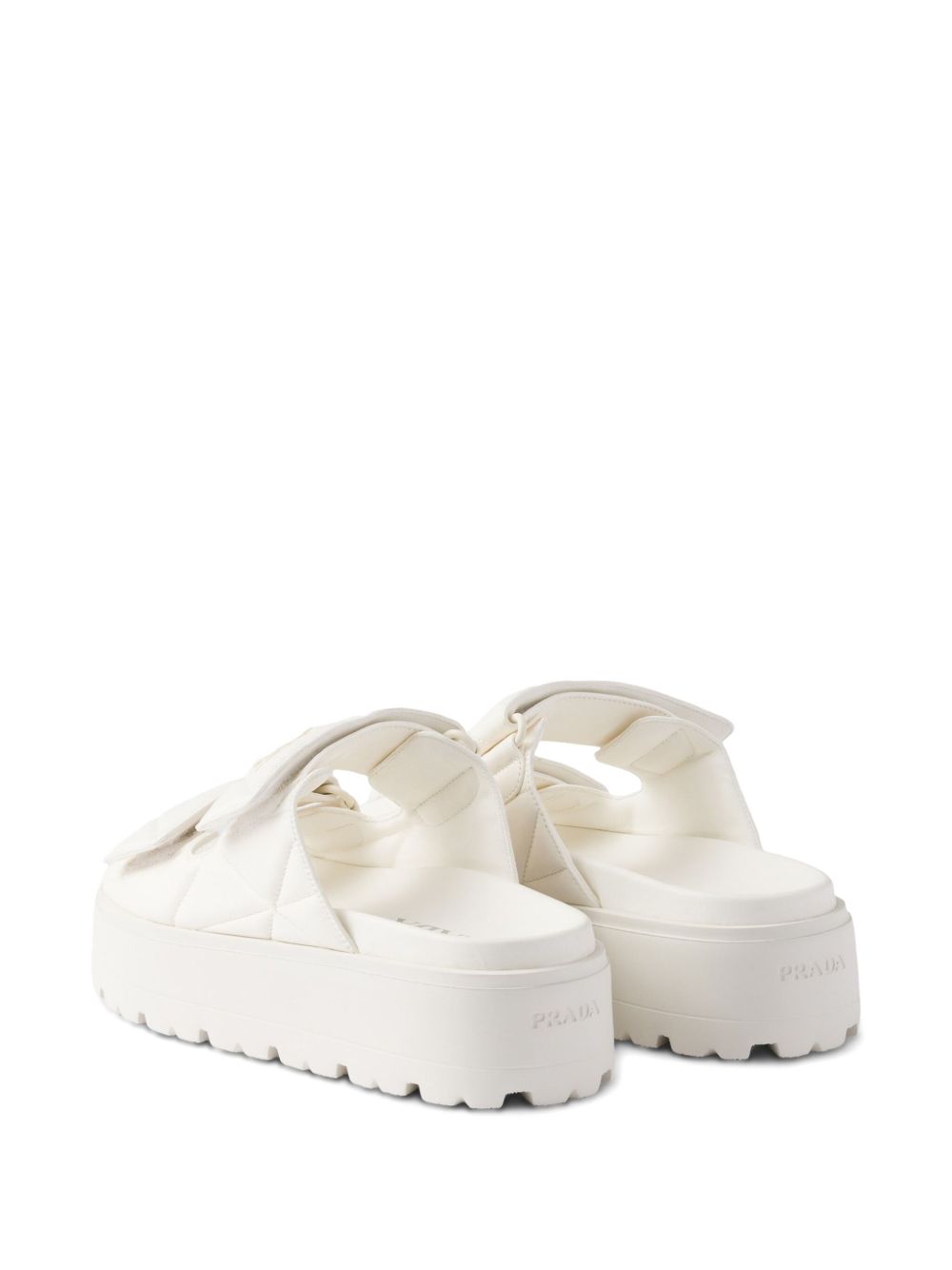 Prada Women 45Mm Padded Leather Sandals by Luosophy