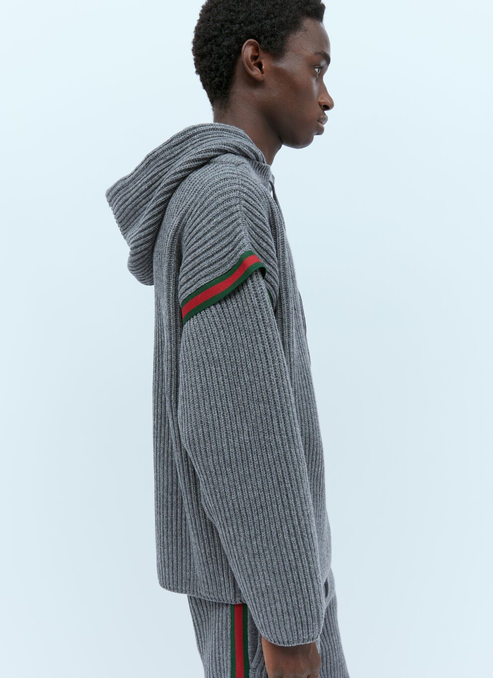 Gucci Men Wool Cashmere Hooded Sweater by Luosophy