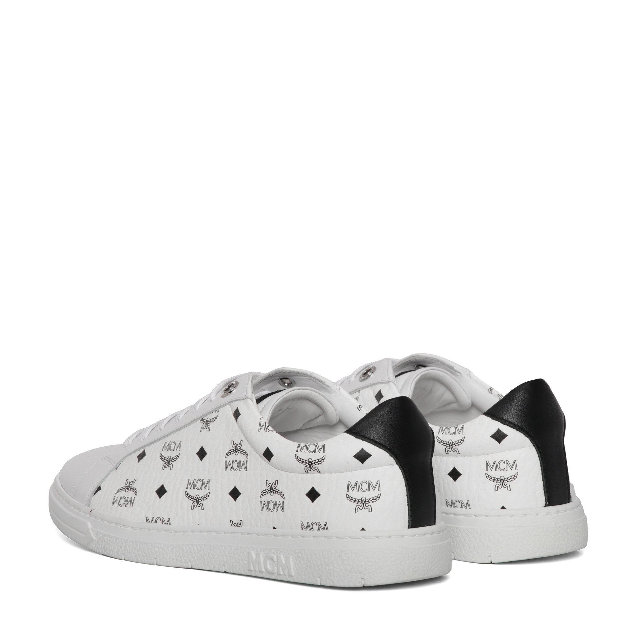 Mcm Men Printed Canvas Terrain Sneakers by Luosophy