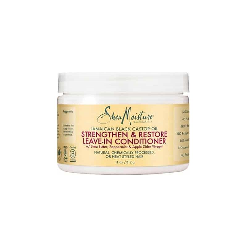 SheaMoisture Jamaican Black Castor Oil Leave-In Conditioner Strengthen & Restore 312g by Pasteur Pharmacy