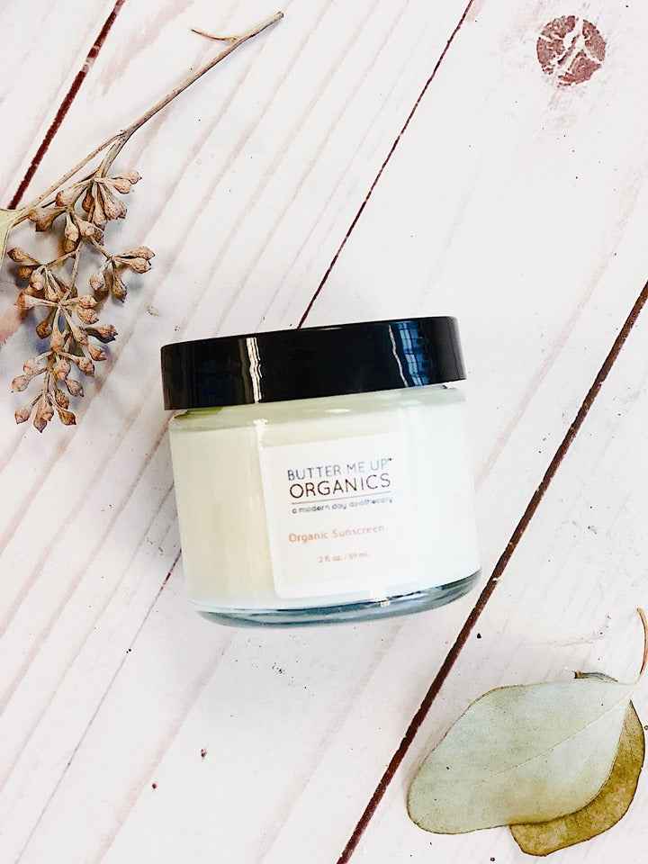 Natural Organic Sunscreen / Safe Sunscreen / Non-Nano Zinc Oxide Sunscreen / Sun Protection / Butter Me Up Organics by Butter Me Up Organics