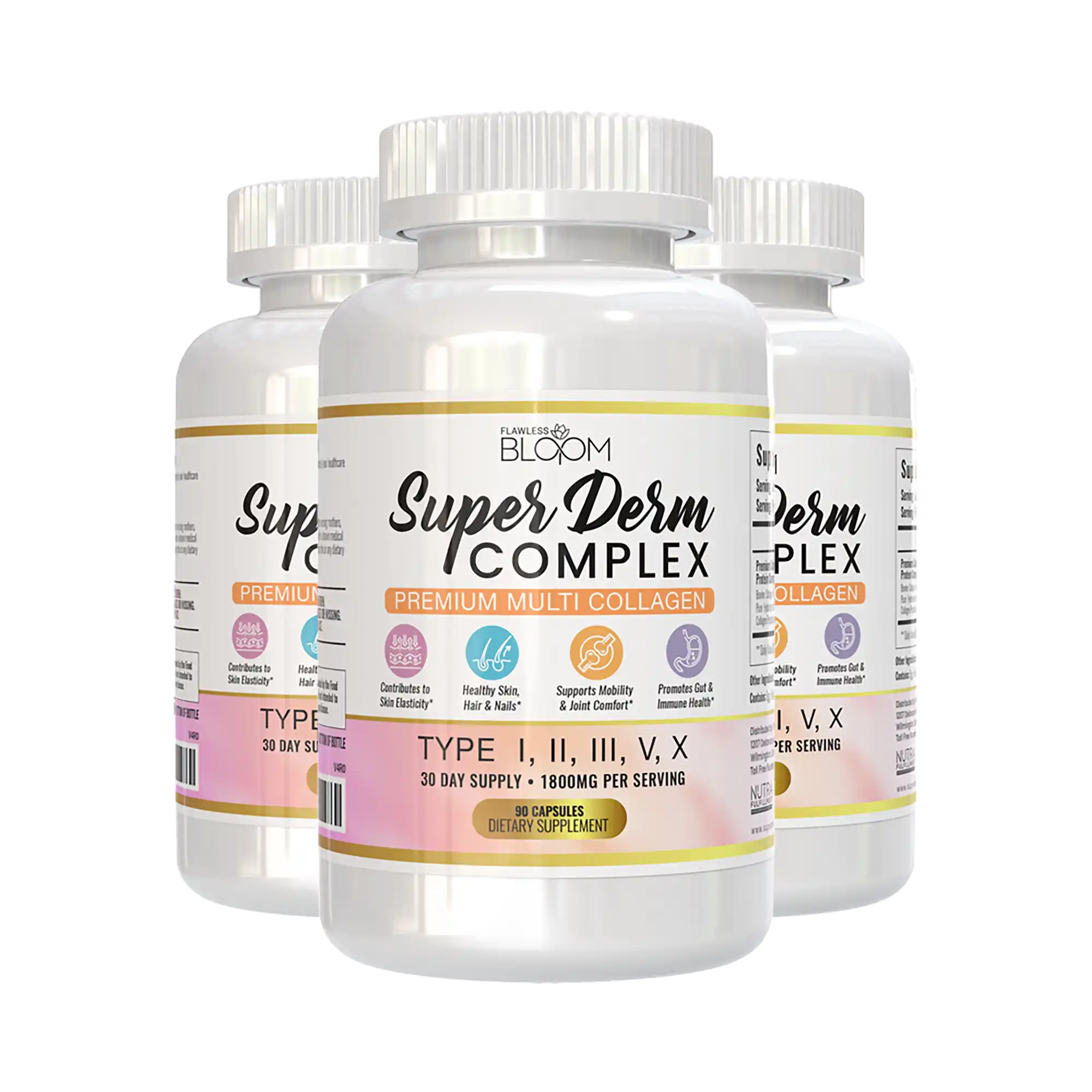 Super Derm Complex - Collagen Dietary Supplement (90 Capsules)