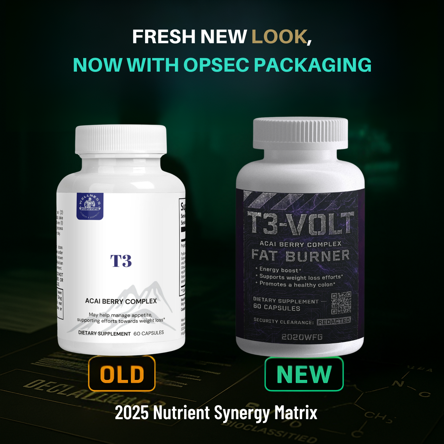 T3-VOLT: Metabolic Efficiency Catalyst | 60 Capsules – Acai Berry, Iodine & Kelp for Healthy Thyroid Function & Energy by 2020WFG
