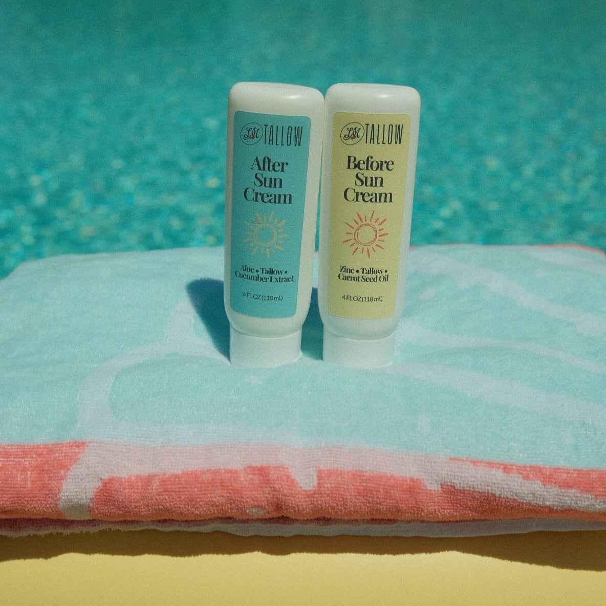 Tallow Sun Care Duo - Natural Before & After Sun Cream Gift Set with Zinc Oxide