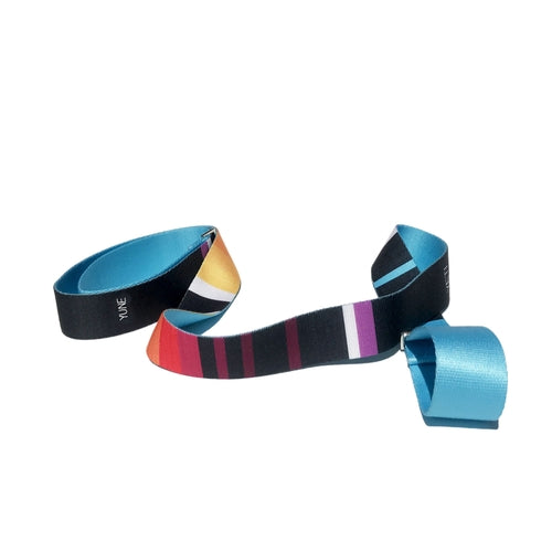 Horatio Yoga Strap Blue 60" - Cotton Stretching Strap with Metal Buckles
