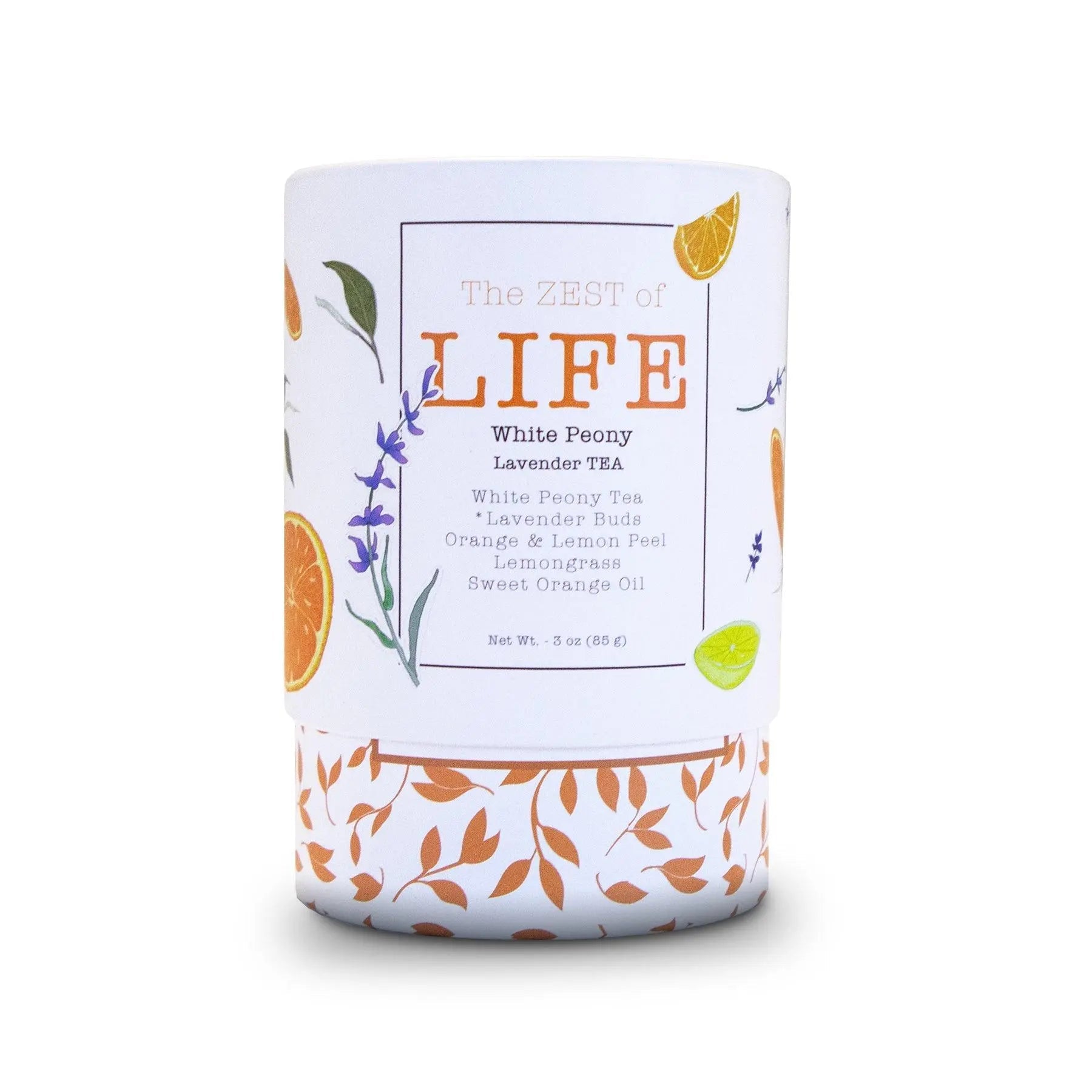 The ZEST of LIFE White Peony Lavender-Infused TEA by Lavender Life Company