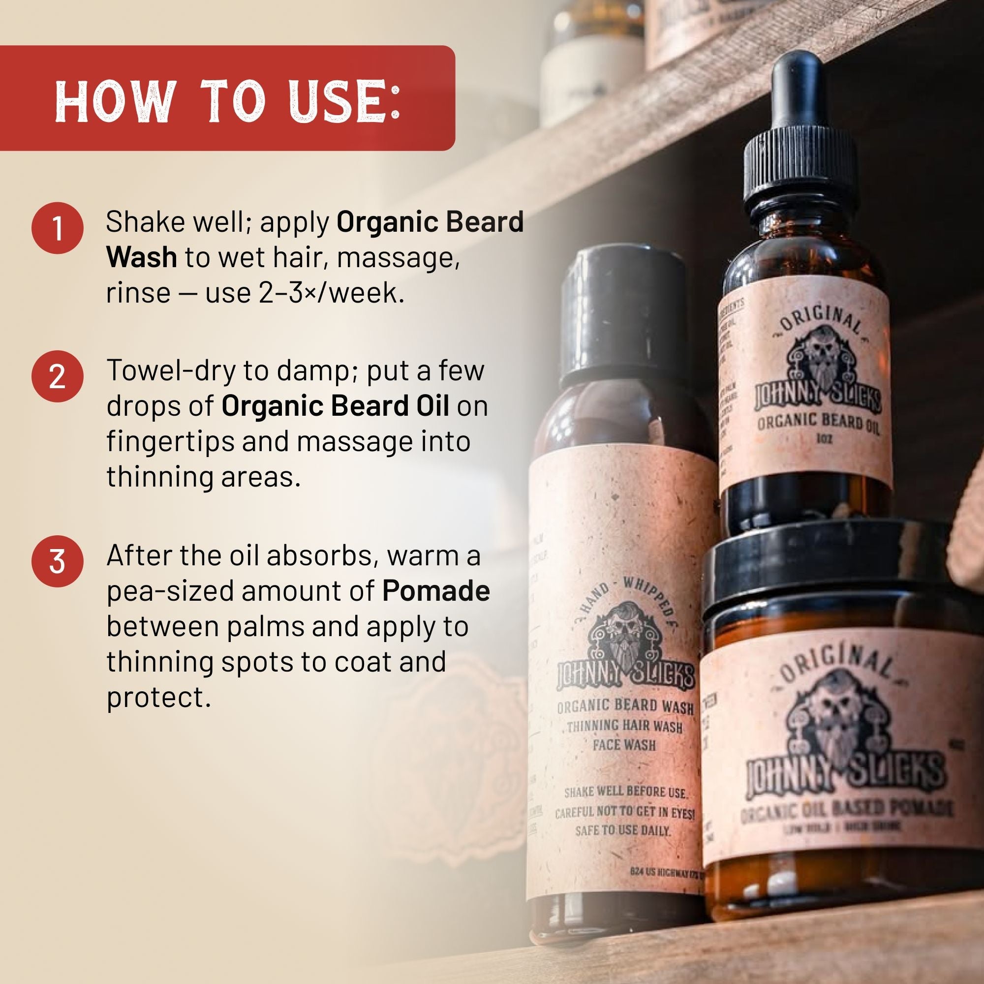 Thinning Hair Kit by Johnny Slicks