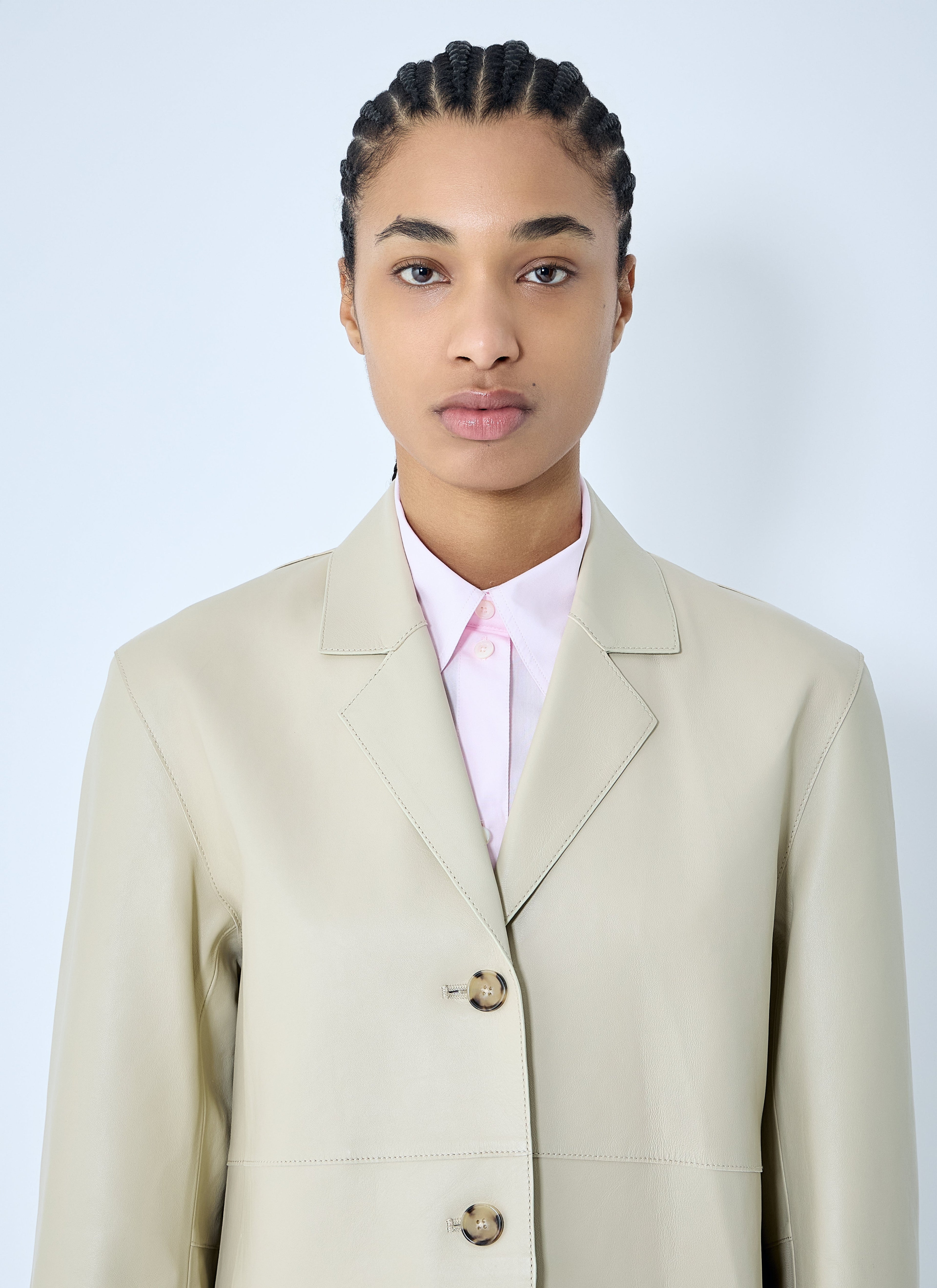 Toteme Women Clean Leather Blazer by Luosophy