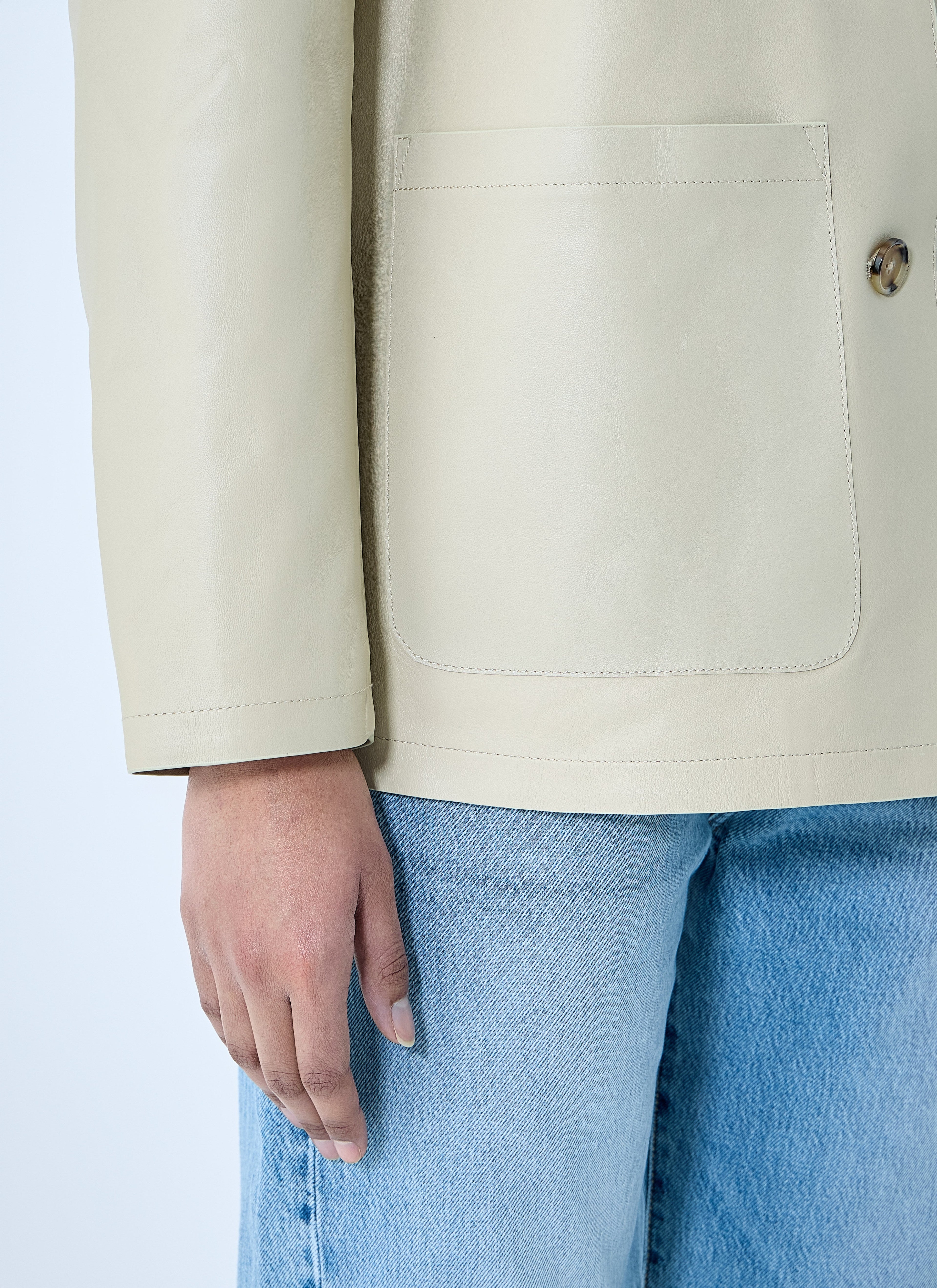 Toteme Women Clean Leather Blazer by Luosophy