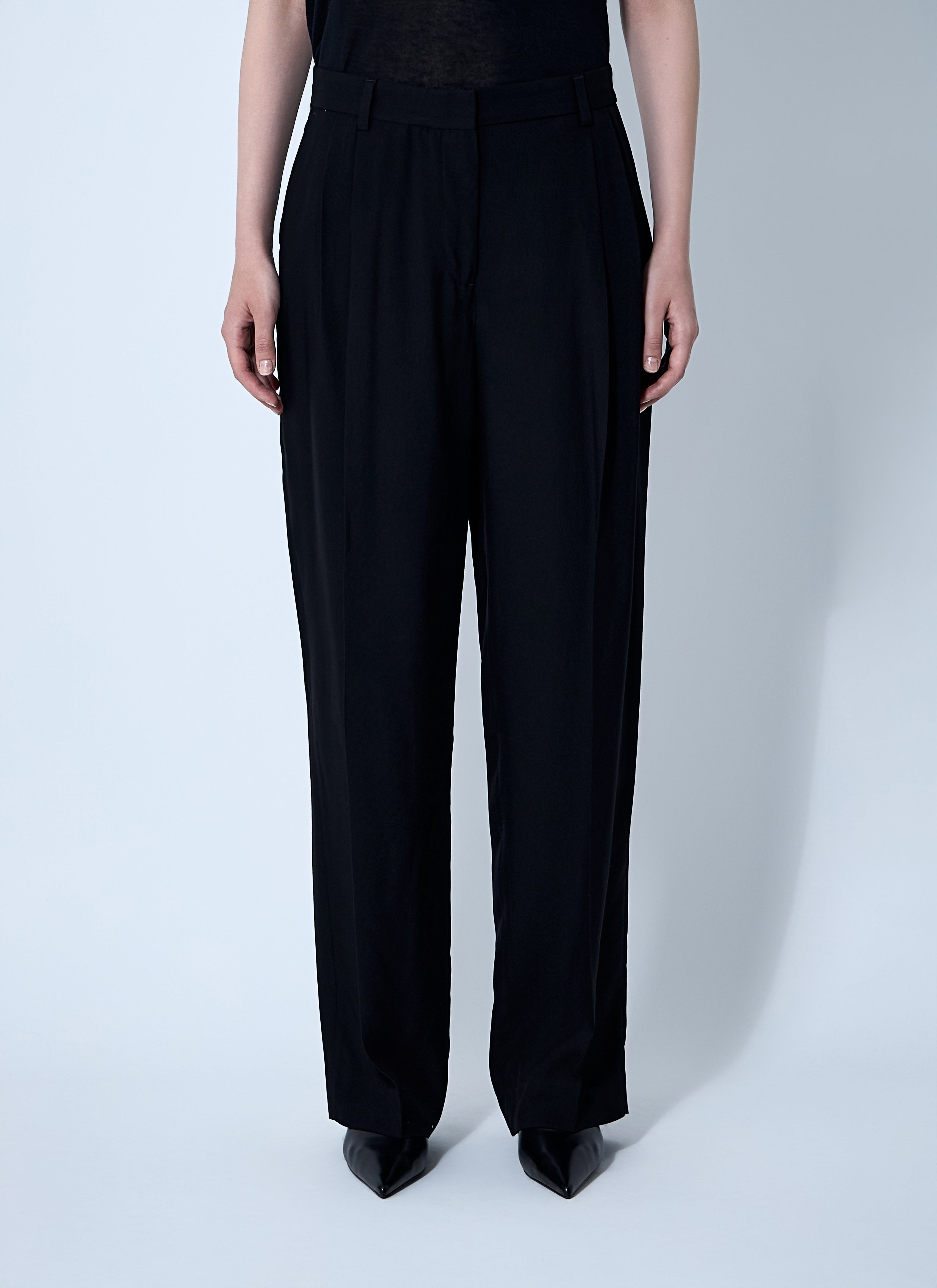 Toteme women double-pleat fluid pants