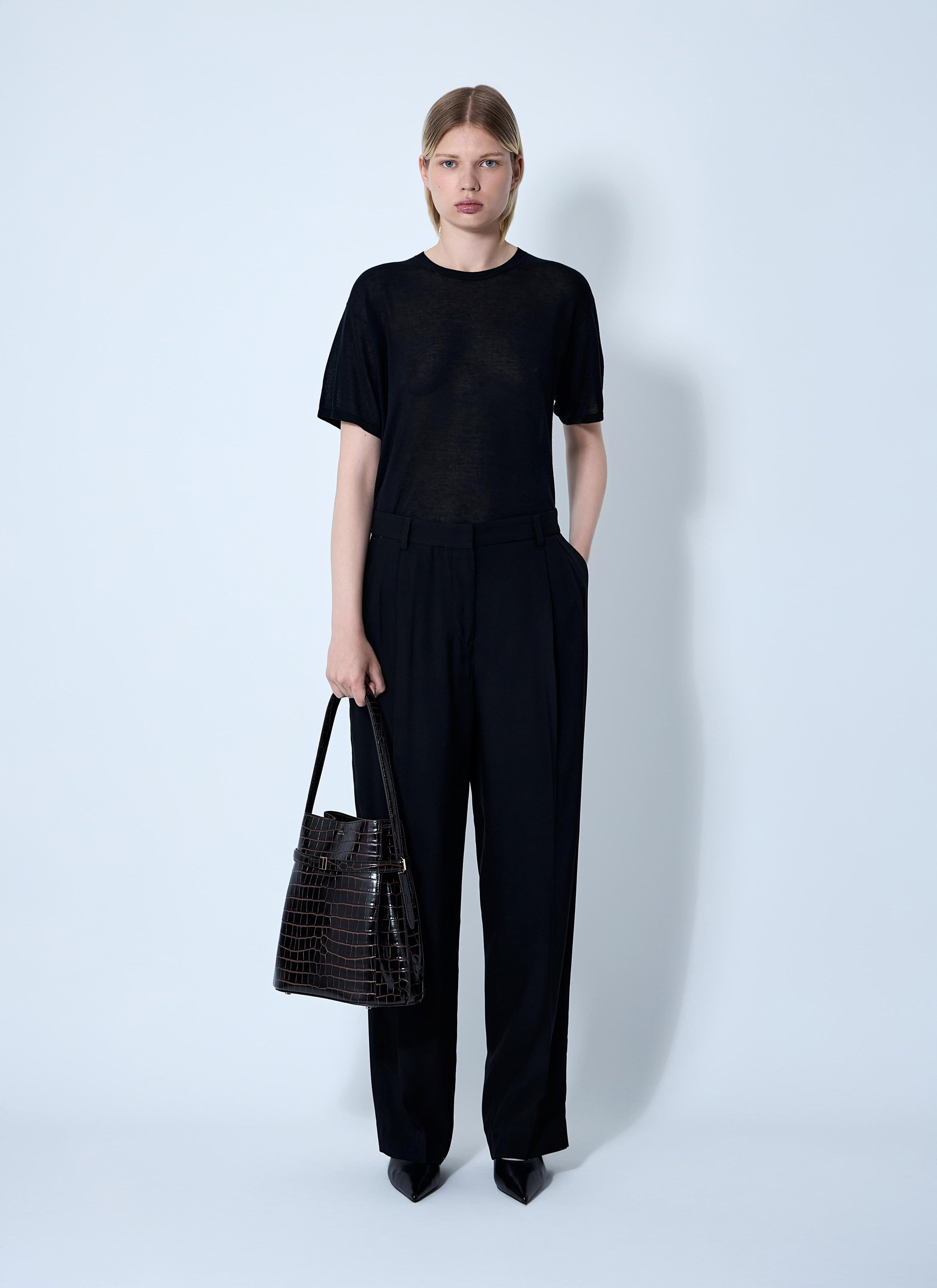 Toteme women double-pleat fluid pants