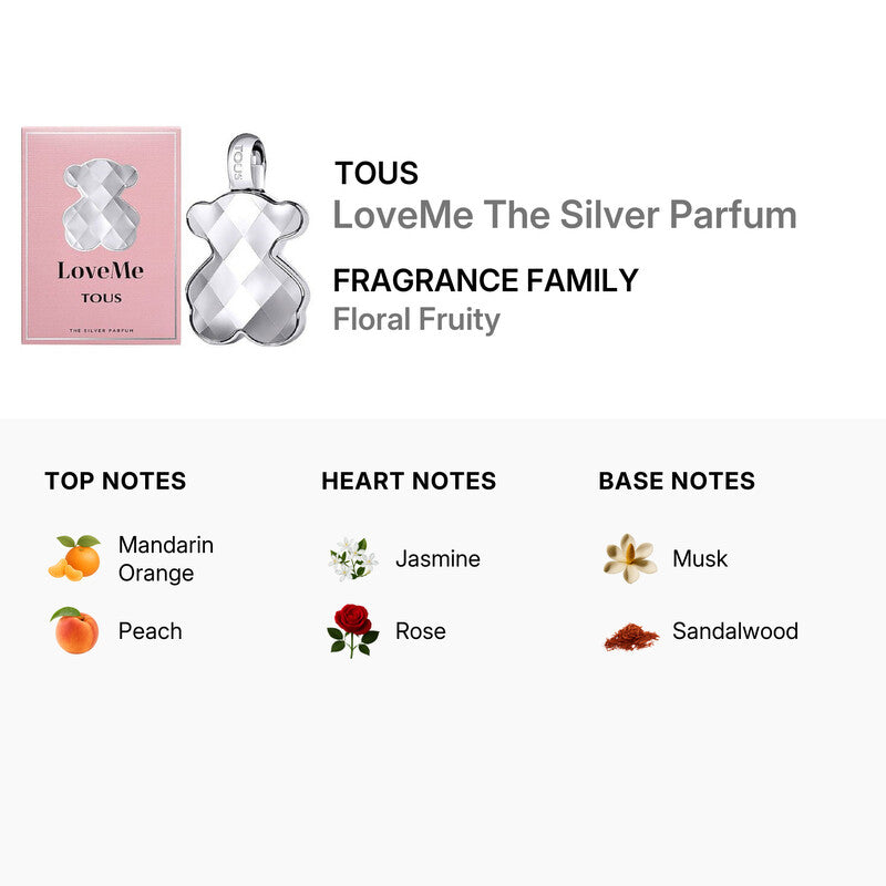 Tous loveme the silver parfum (3.0oz)