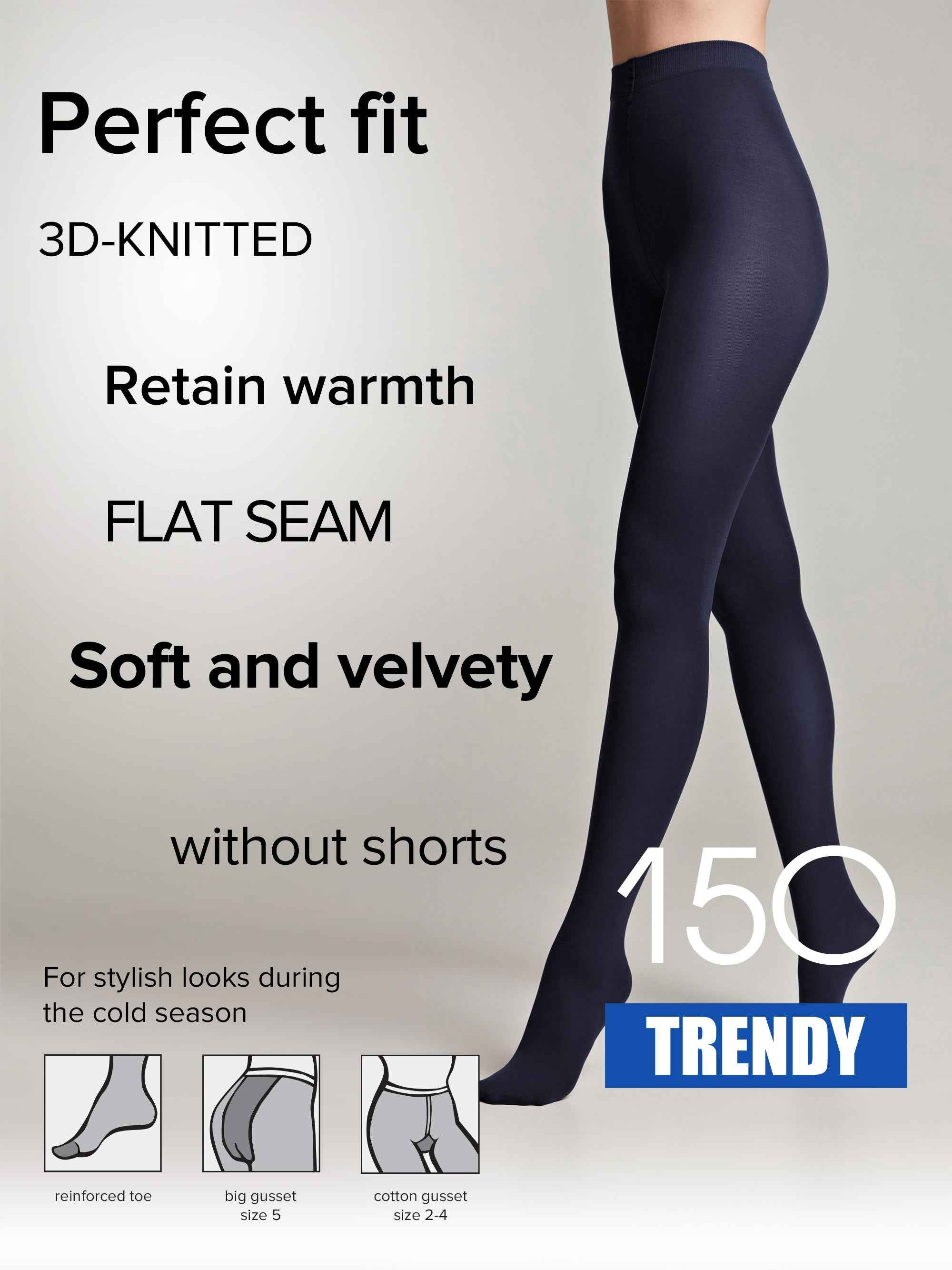 Tights Conte Trendy 150 Den - Microfiber 3D effect