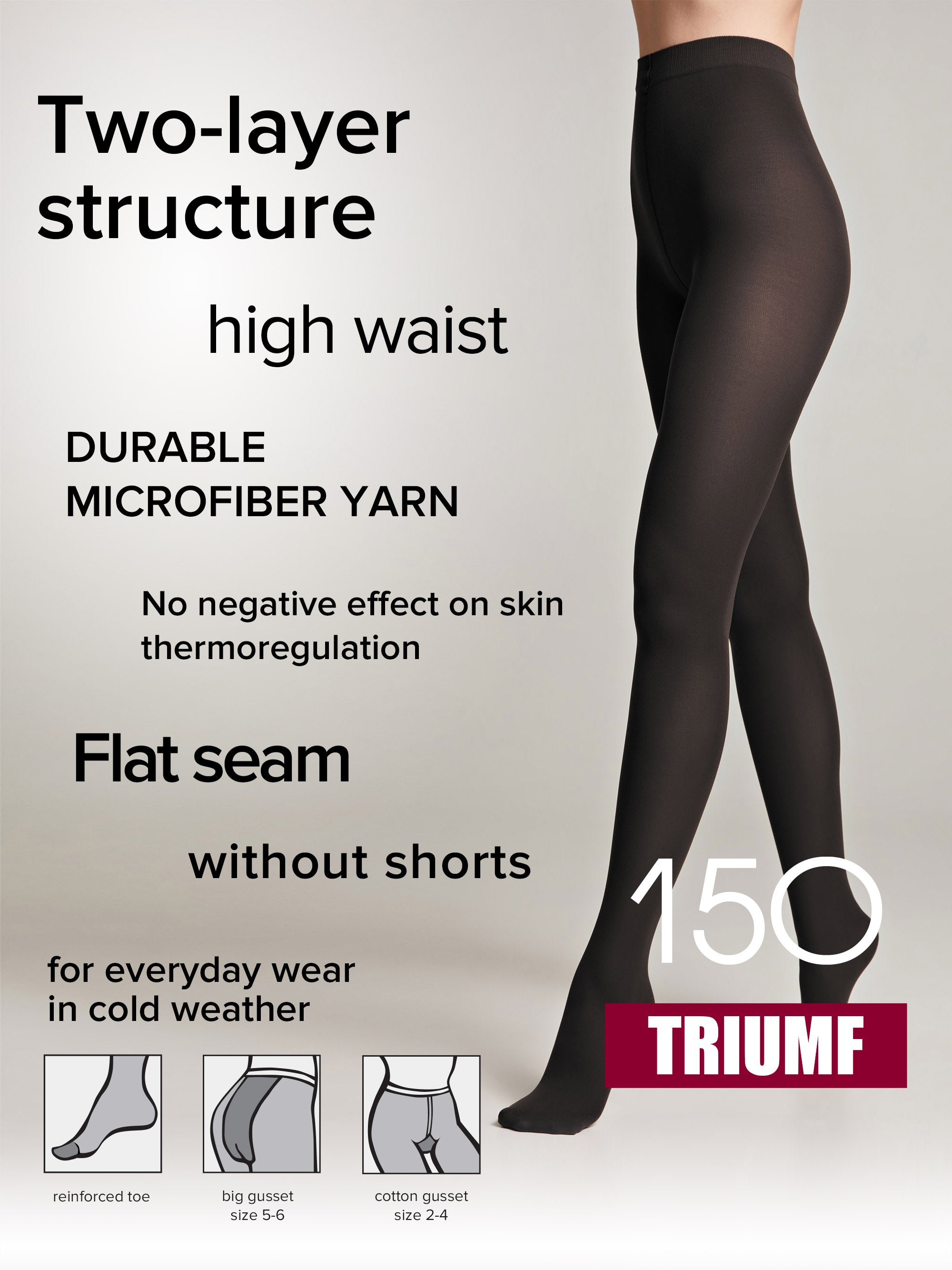 Tights Conte Triumf 150 Den - Warm Opaque Microfiber by TheRanok.com
