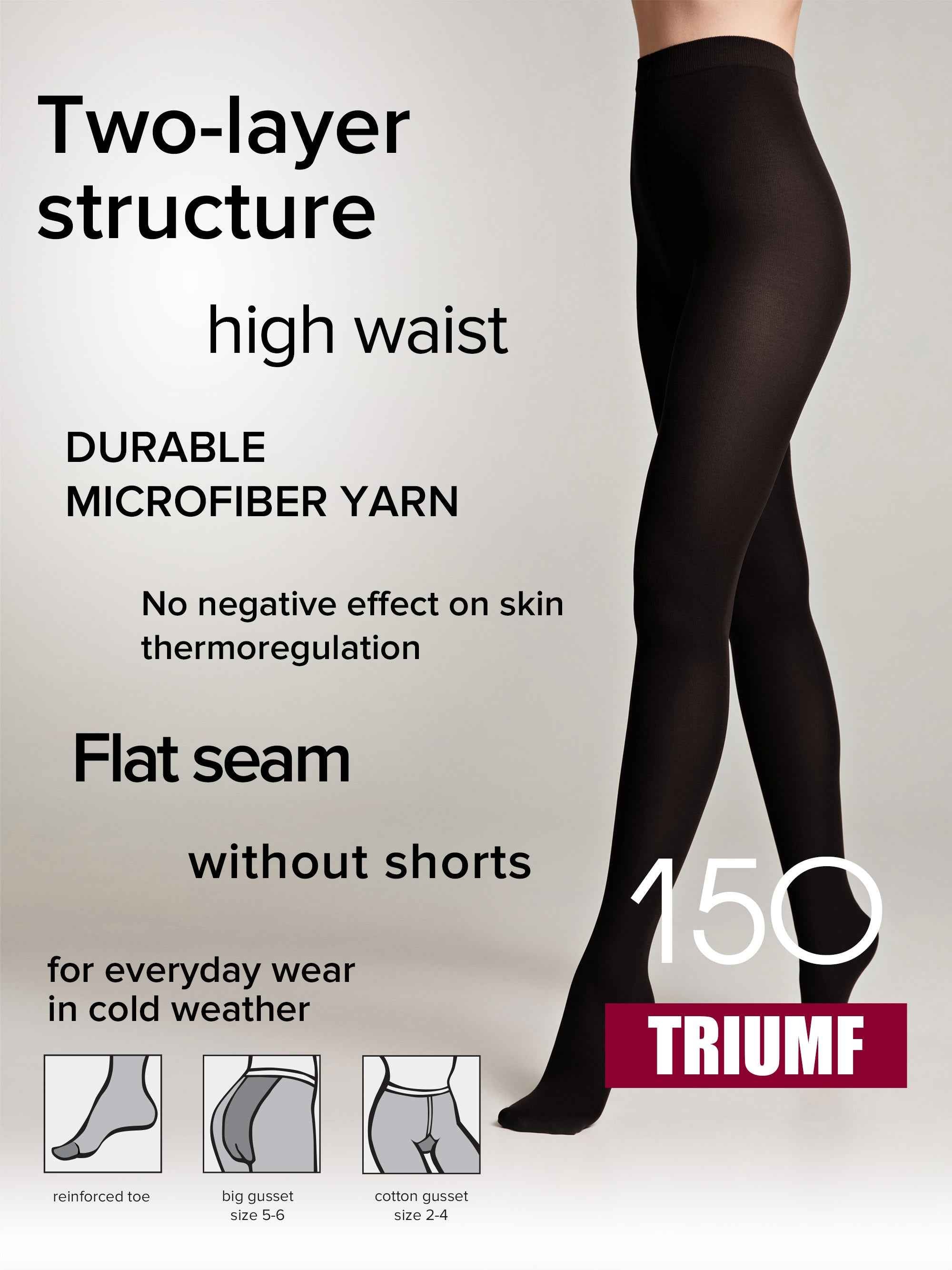 Tights Conte Triumf 150 Den - Warm Opaque Microfiber