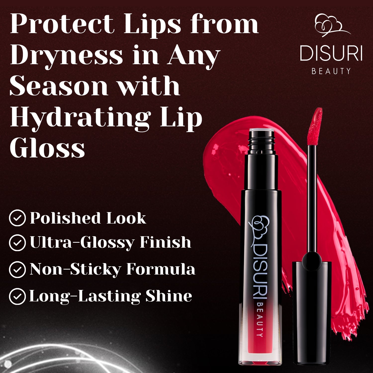 DISURI Beauty Glossy Blast Lip Gloss - Miami Splash