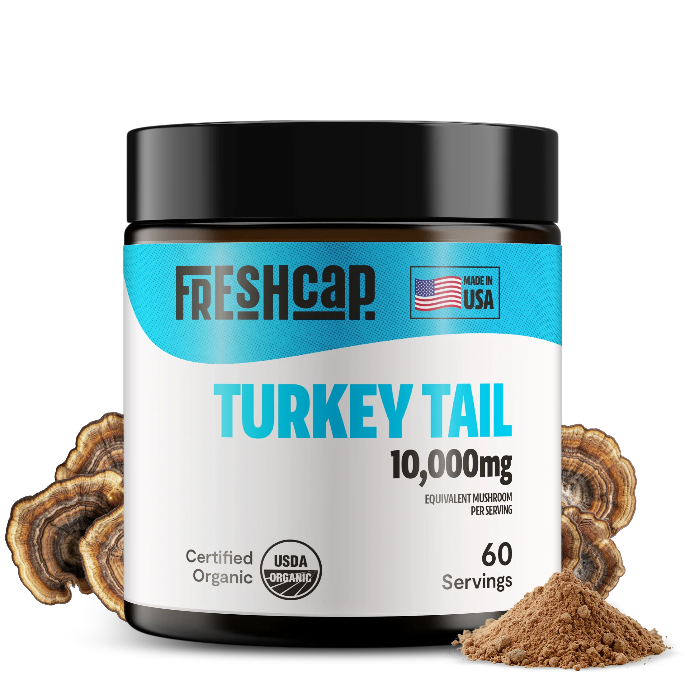 Turkey Tail Mushroom Extract Powder by FreshCap Mushrooms