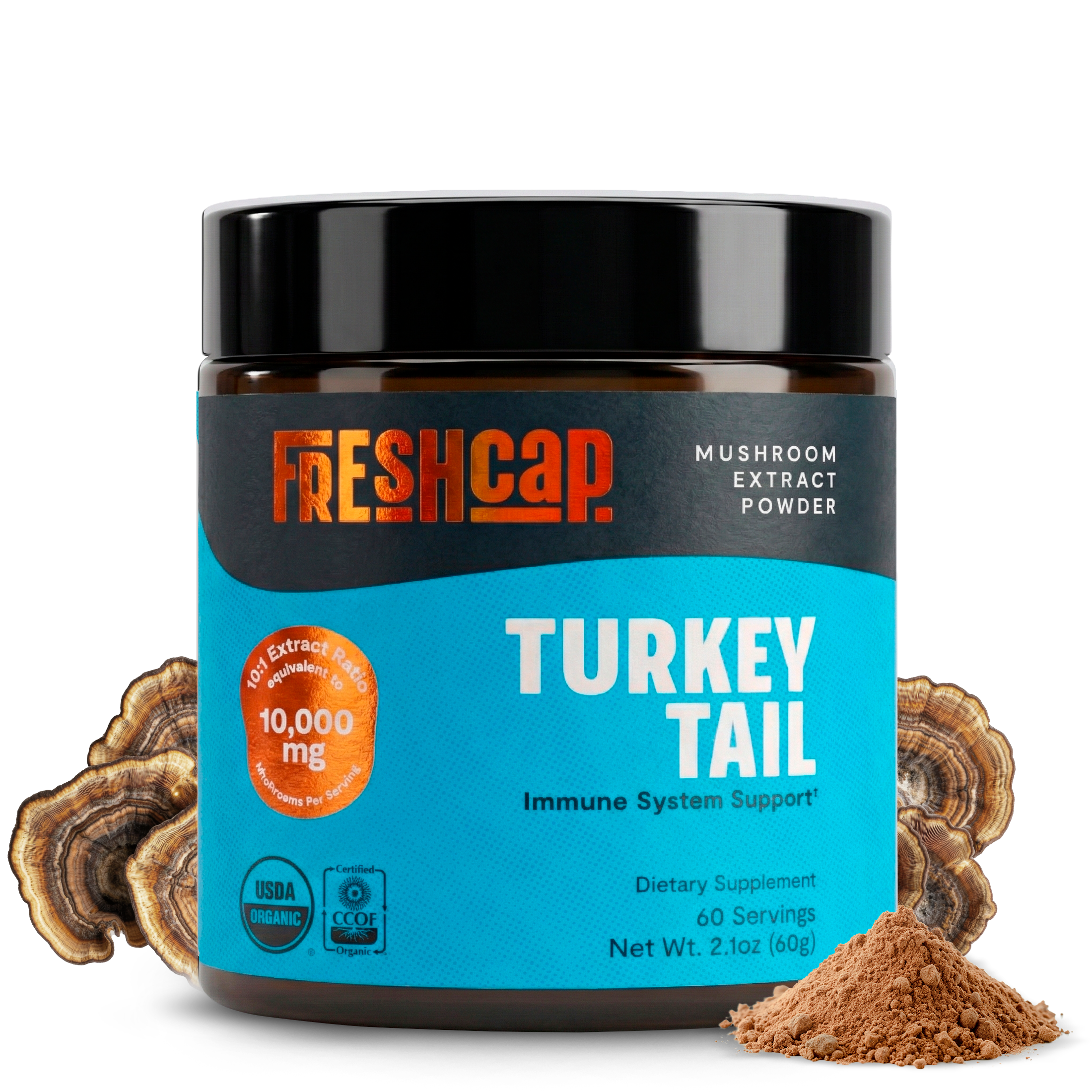 Turkey Tail Mushroom Extract Powder by FreshCap Mushrooms