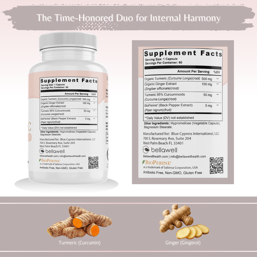 Turmeric & Ginger Formula - by Bellawell