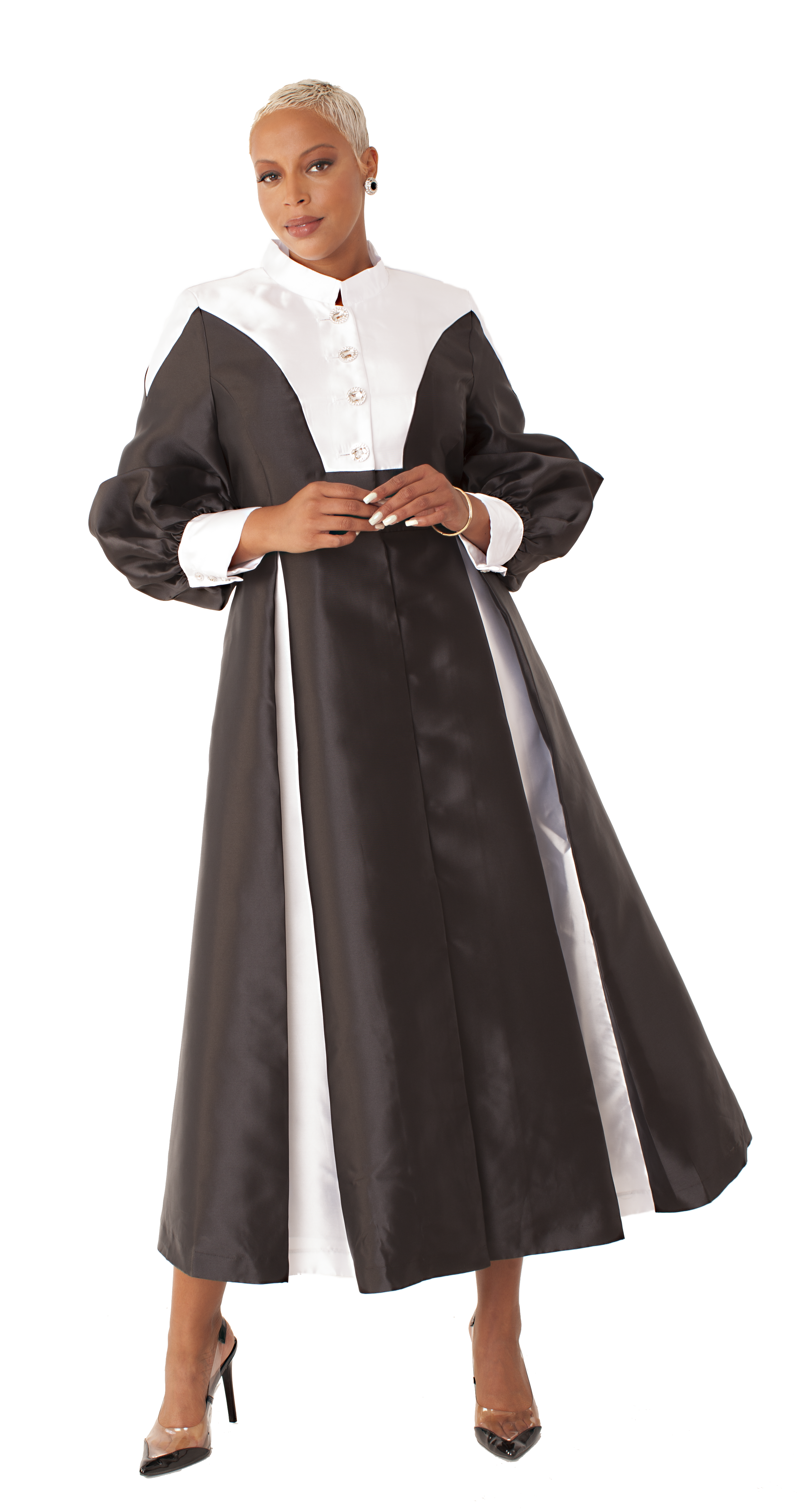 Two-Toned Woven Cassock Robe- 4802 DestGlow