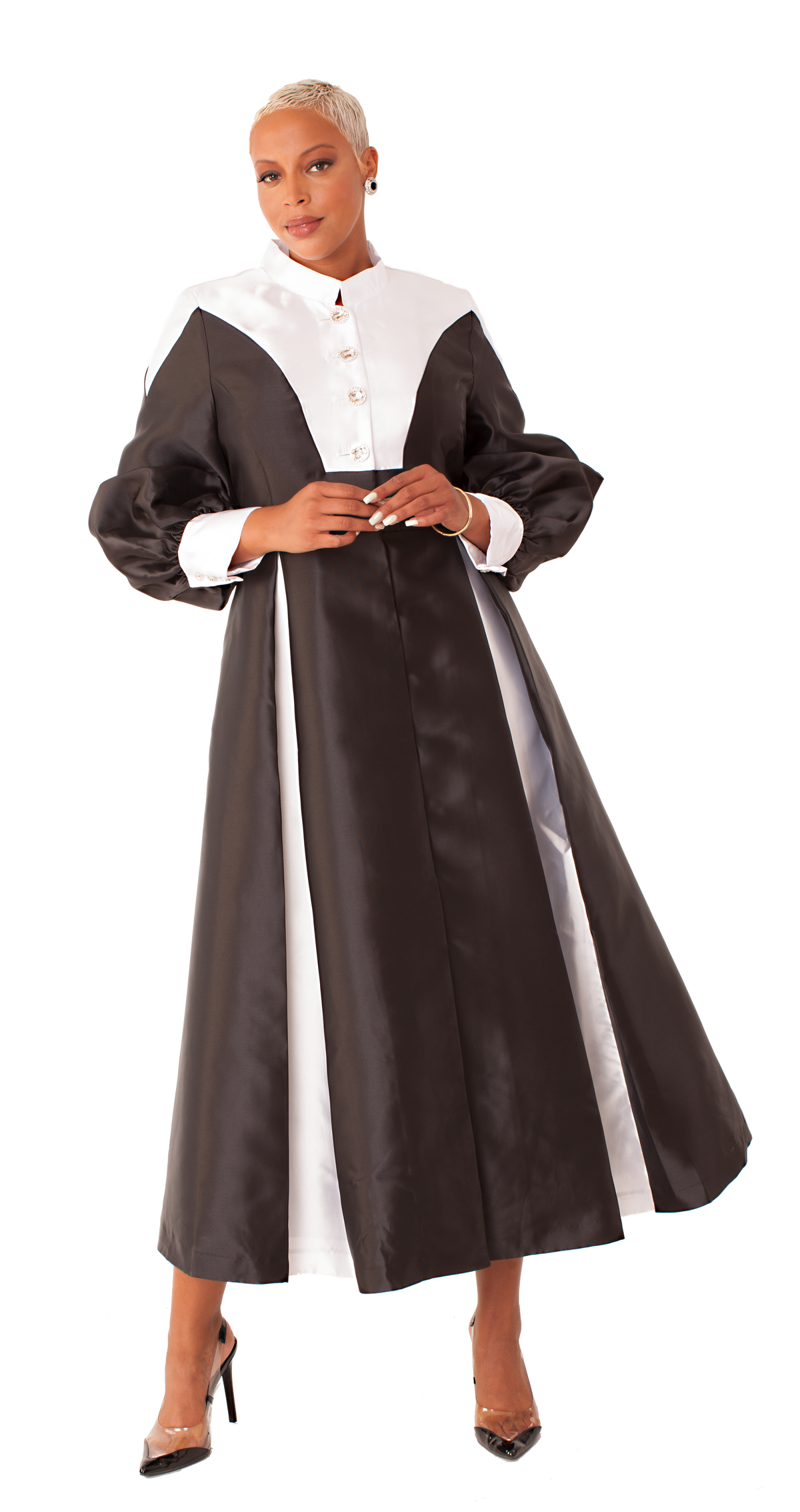 Two-Toned Woven Cassock Robe- 4802 DestGlow